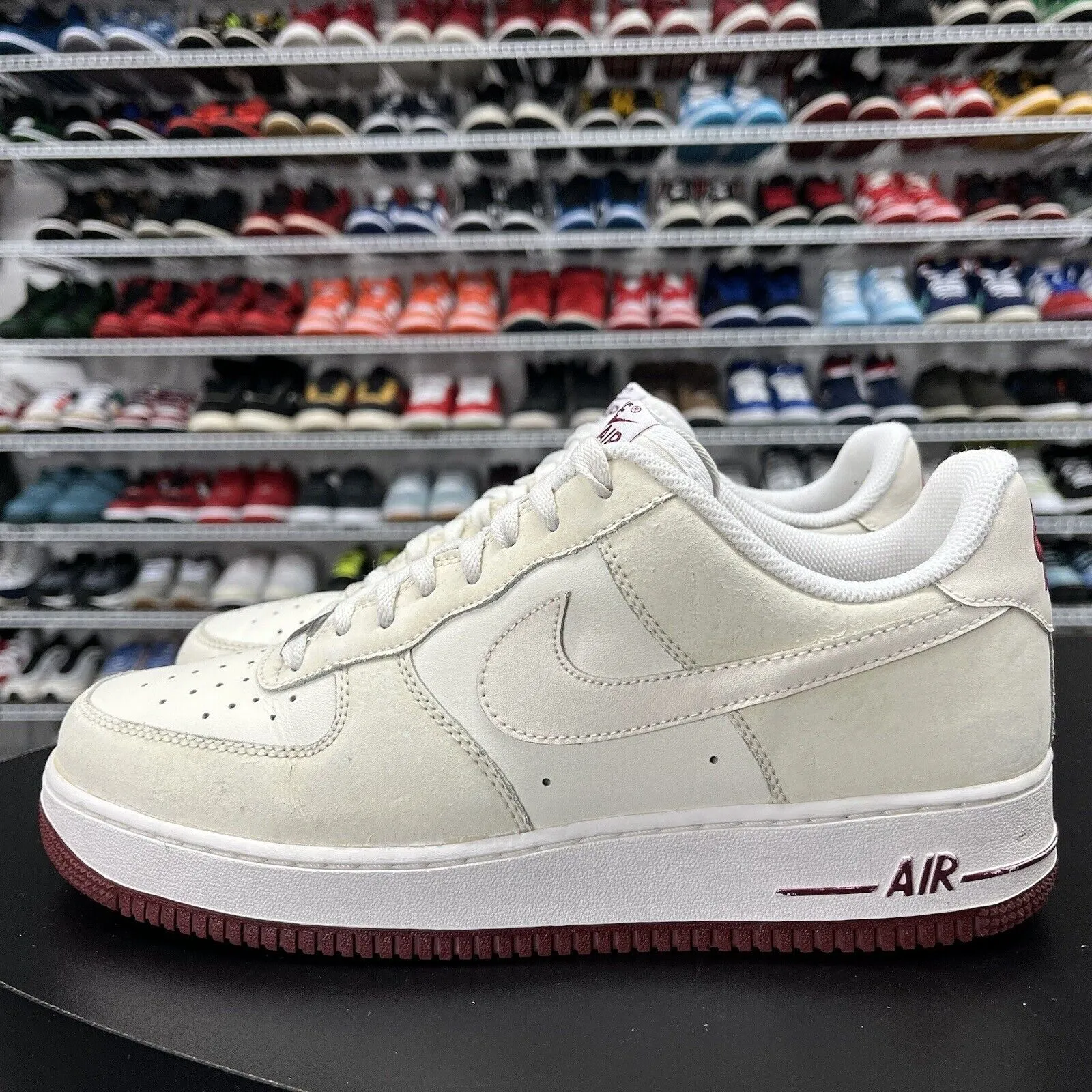 Cricket Shoes Asics Nike Air Force 1 '07 Sail Team Red 315122-918 Men's Size 10