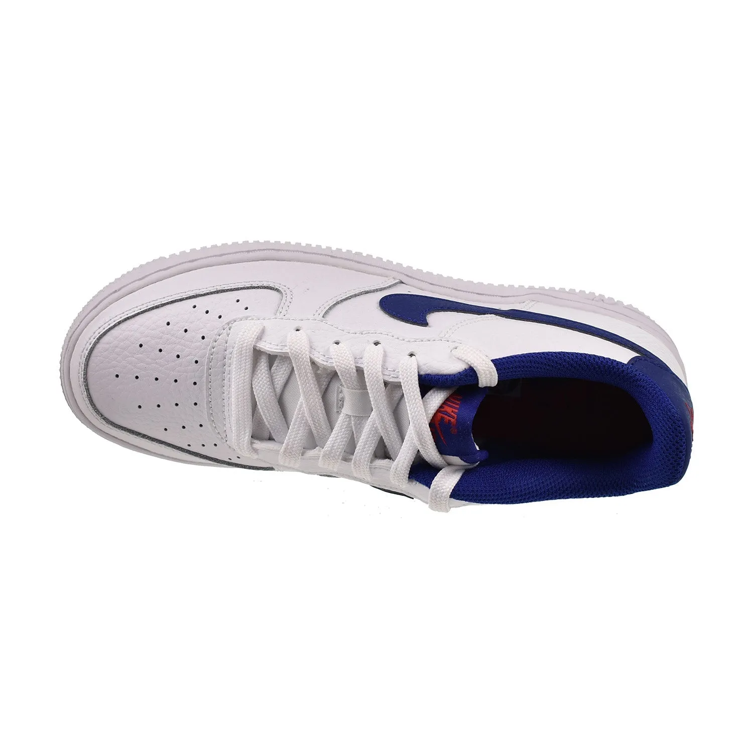 Best Shoes From Asics Nike Air Force 1 Low (GS) Big Kids' Shoes White-Deep Royal Blue