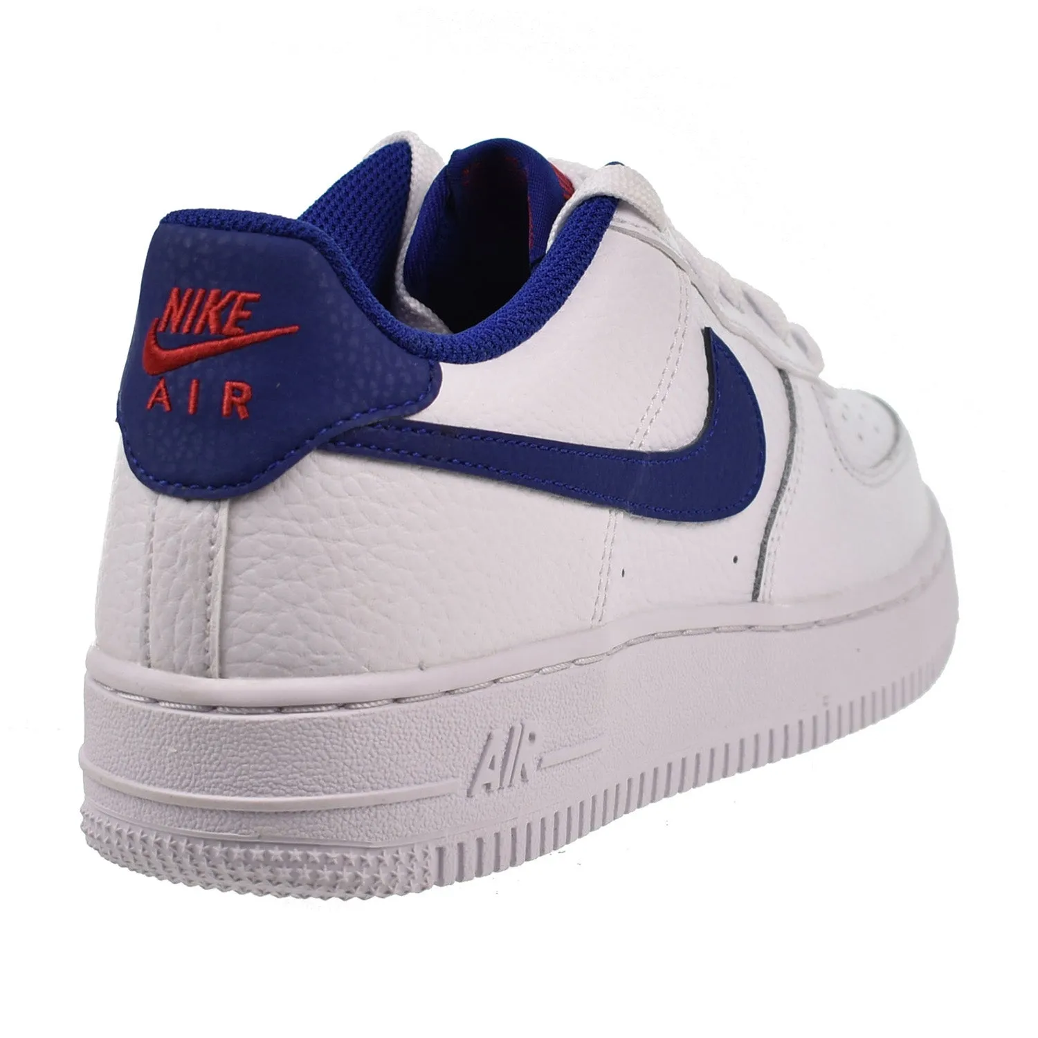 Nike Air Force 1 Low (GS) Big Kids' Shoes White-Deep Royal Blue Asics Shoes China