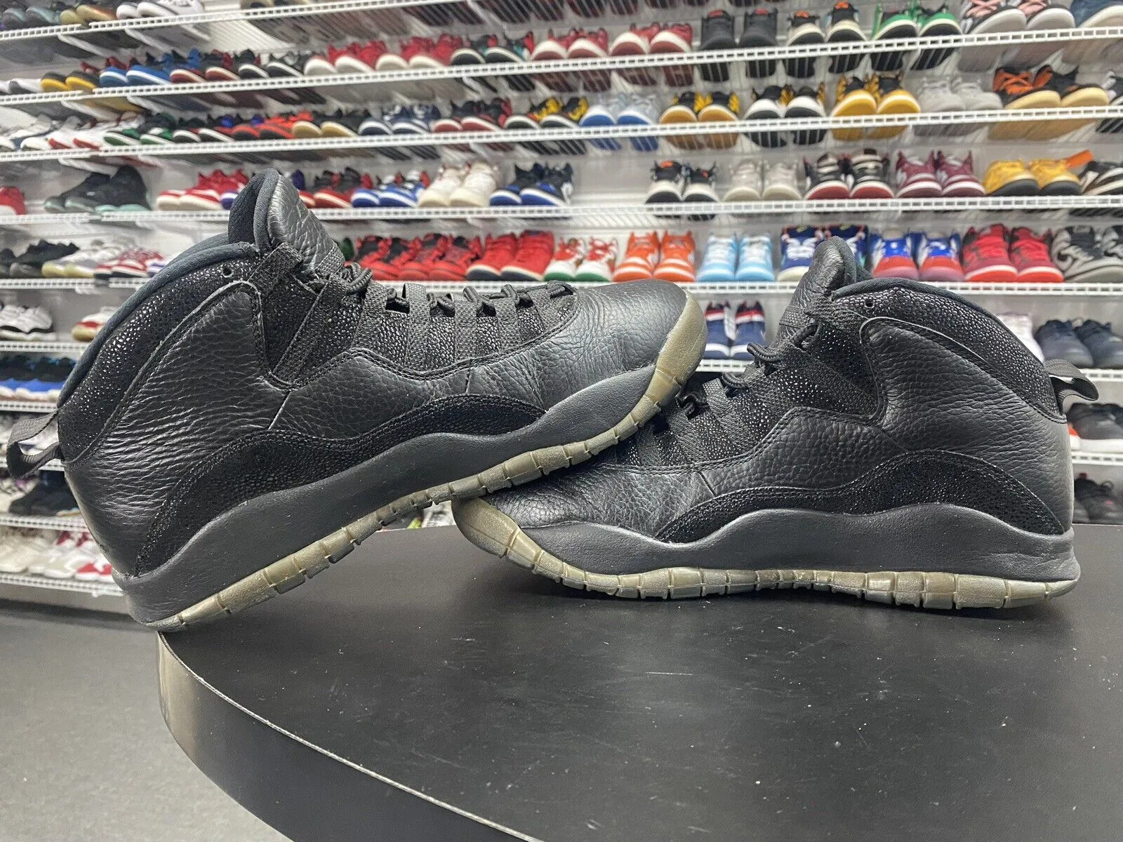 Nike Air Jordan 10 Retro X Drake Black OVO 819955-030 Men's Size 10.5 Asics Indoor Shoes