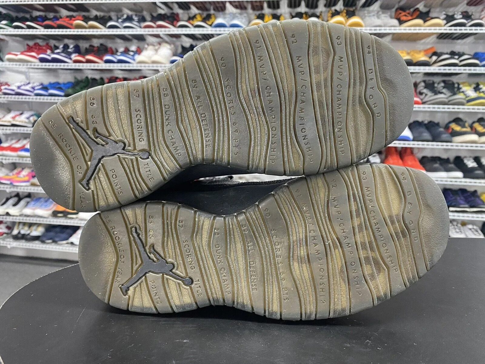 Best Asics Gym Training Shoes Nike Air Jordan 10 Retro X Drake Black OVO 819955-030 Men's Size 10.5