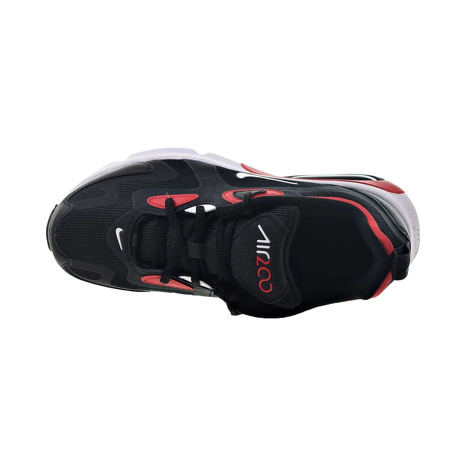 Running Shoes For Speed Training Nike Air Max 200 Big Kids' Shoes Black-White-University Red