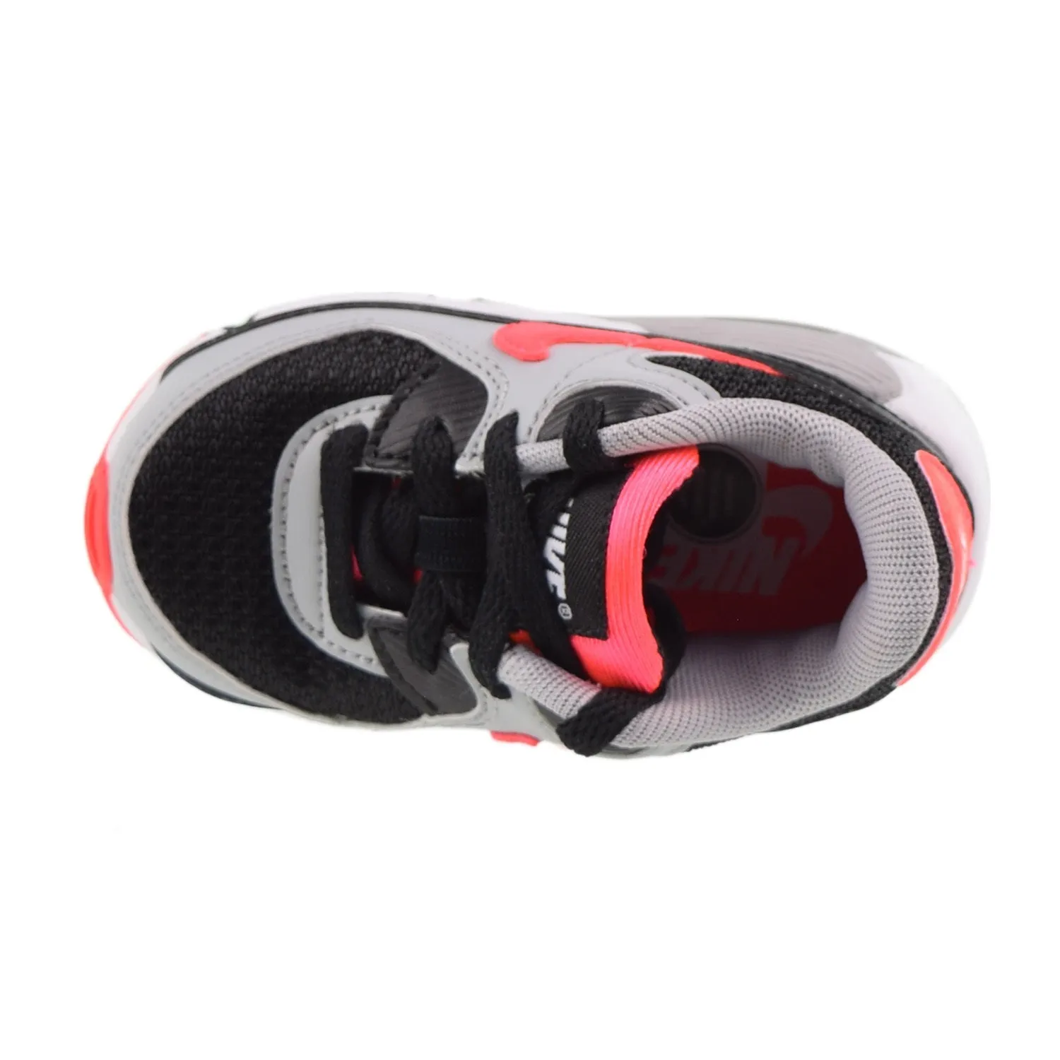 Senna Shoes Asics Nike Air Max 90 LTR (TD) Toddler Shoes Black-White-Wolf Grey