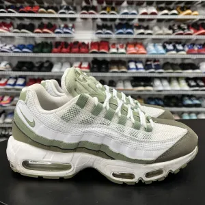 Nike Air Max 95 White Medium Olive Oil Green FD0780-100 Men's Size 8.5 Asics Gel Peake Cricket Shoes India