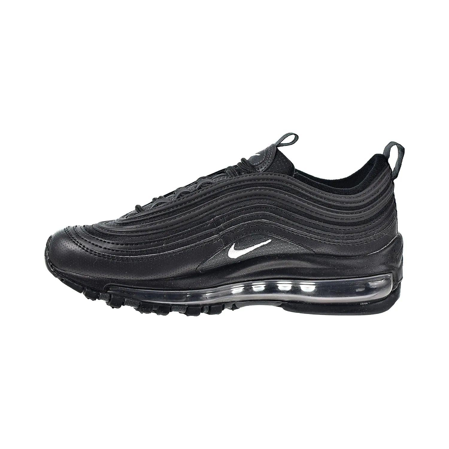 Nike Air Max 97 Big Kids' Shoes Black-Anthracite-White Knit Running Shoes