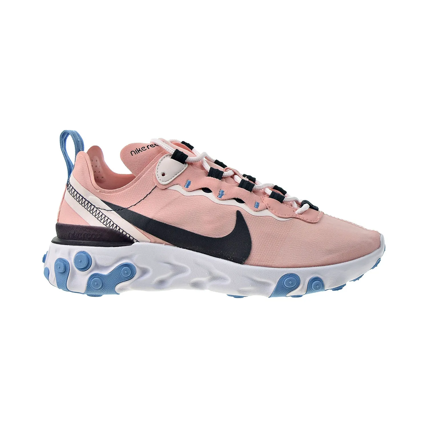 Nike React Element 55 Women's Shoes Coral Stardust-Oil Grey Asics Gel-quantum 90 Running Shoes
