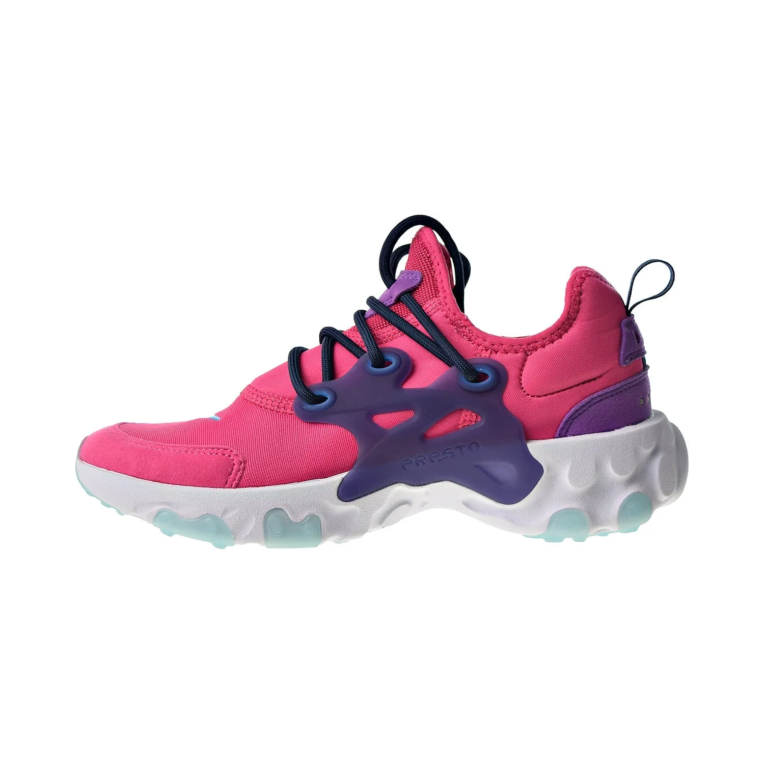 Nike React Presto Big Kids' Shoes Watermelon-Blue Fury-Purple Nebula Gel Kayano 31 Running Shoes