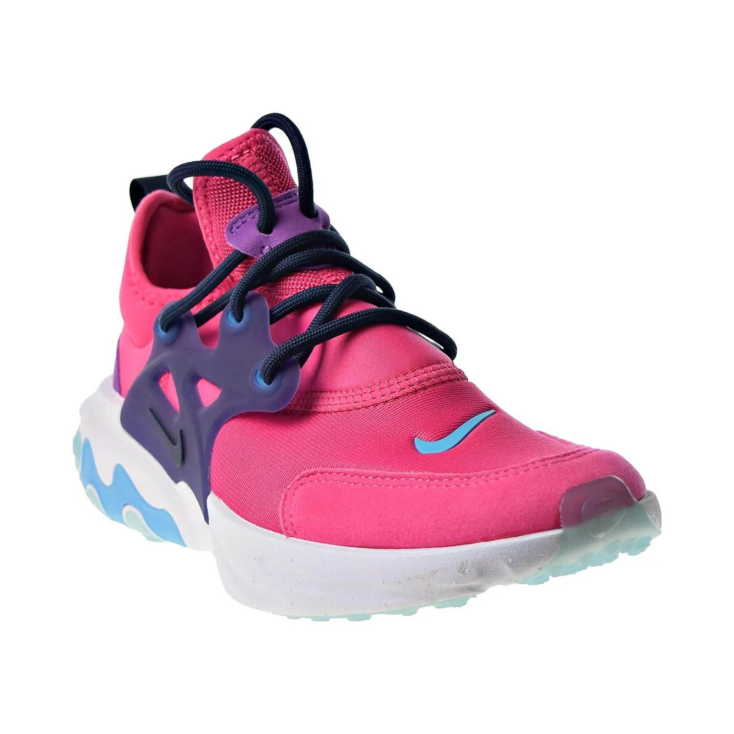 Great Running Shoes Nike React Presto Big Kids' Shoes Watermelon-Blue Fury-Purple Nebula
