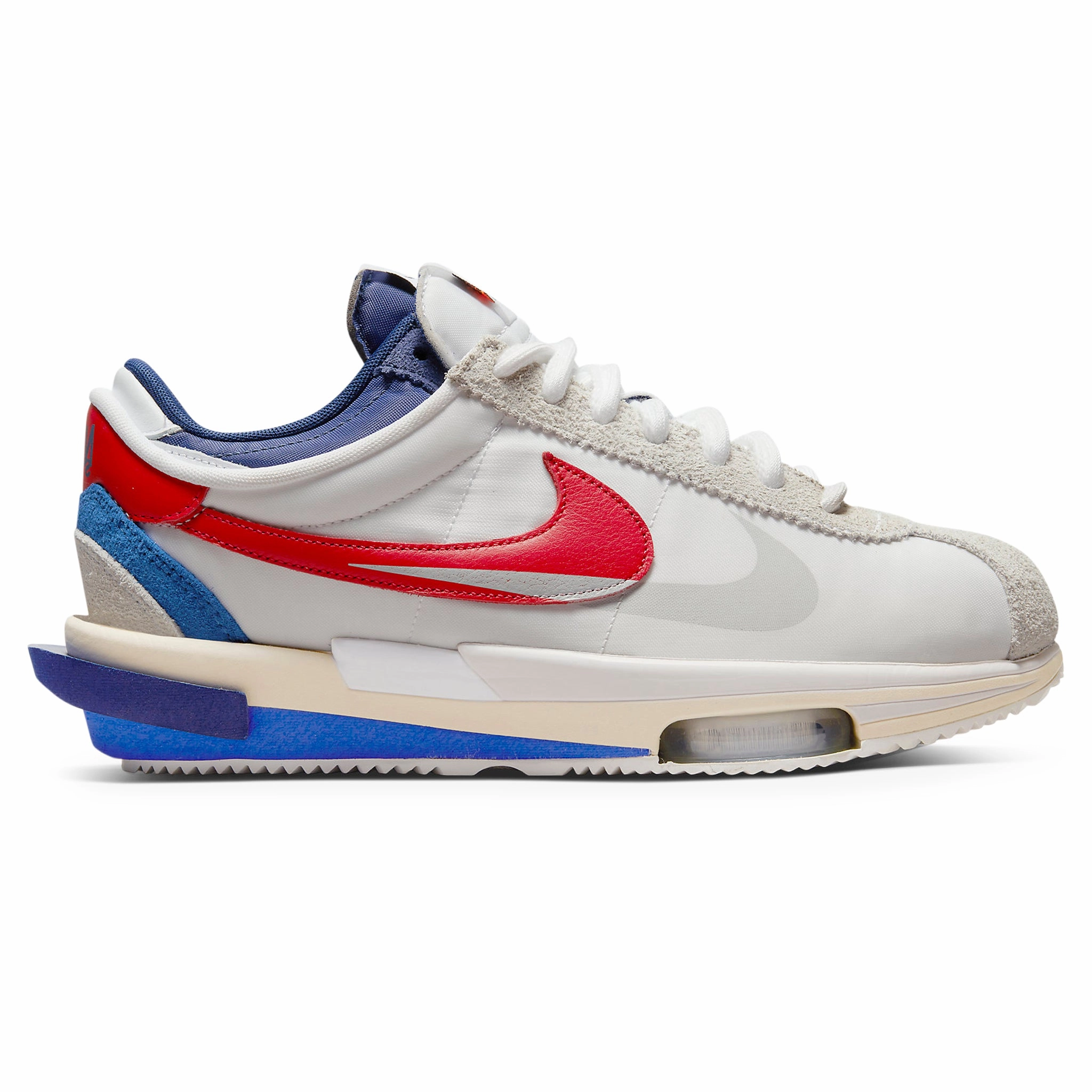 Best Affordable Asics Running Shoes Nike x Sacai Zoom Cortez White University Red Blue