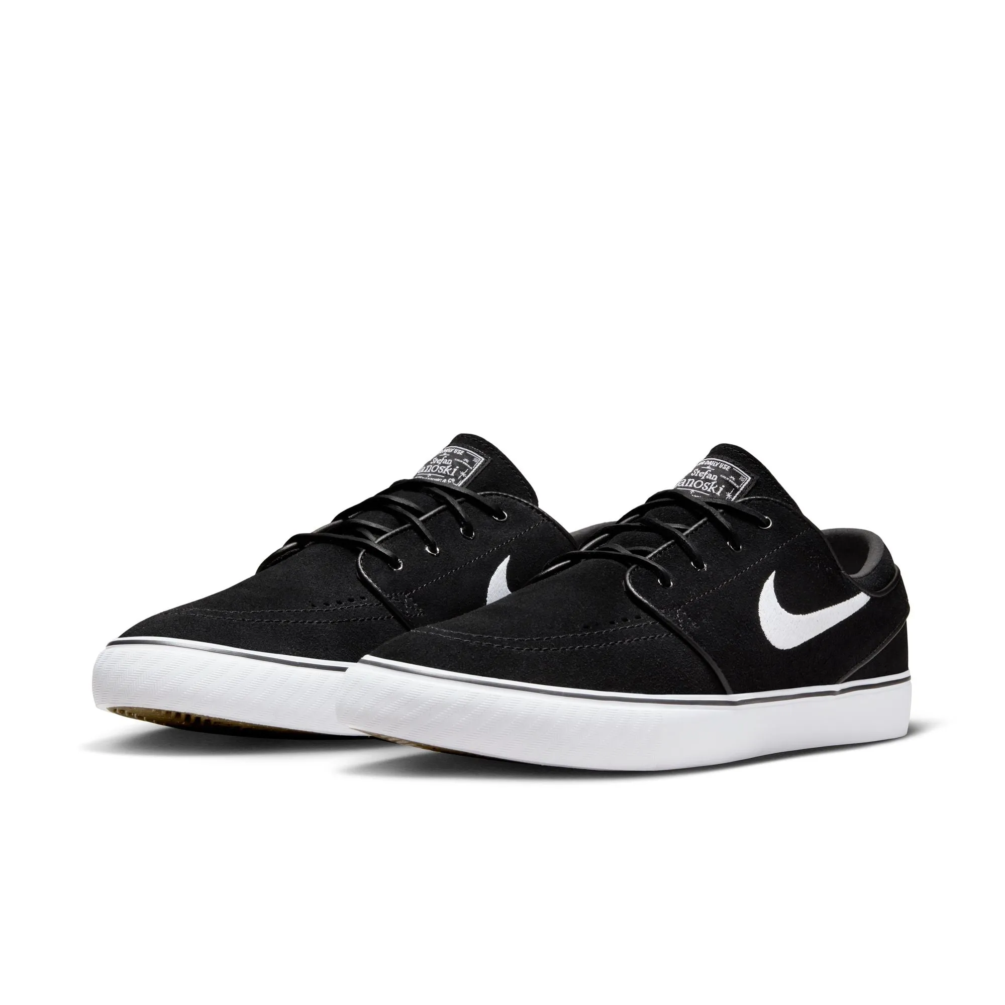 Nike SB Zoom Janoski OG Black / White Skate Shoes With Big Tongues