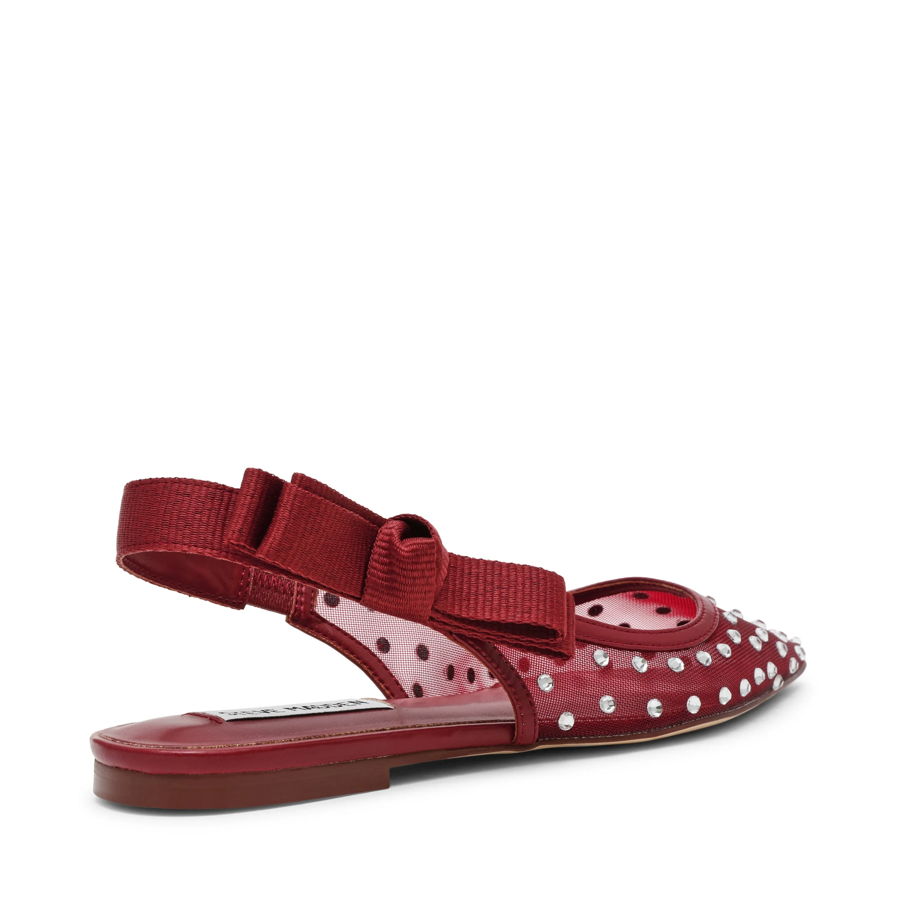 Special Occasion Flat Shoes OLYVIA-R CHERRY RED FLAT SANDALS