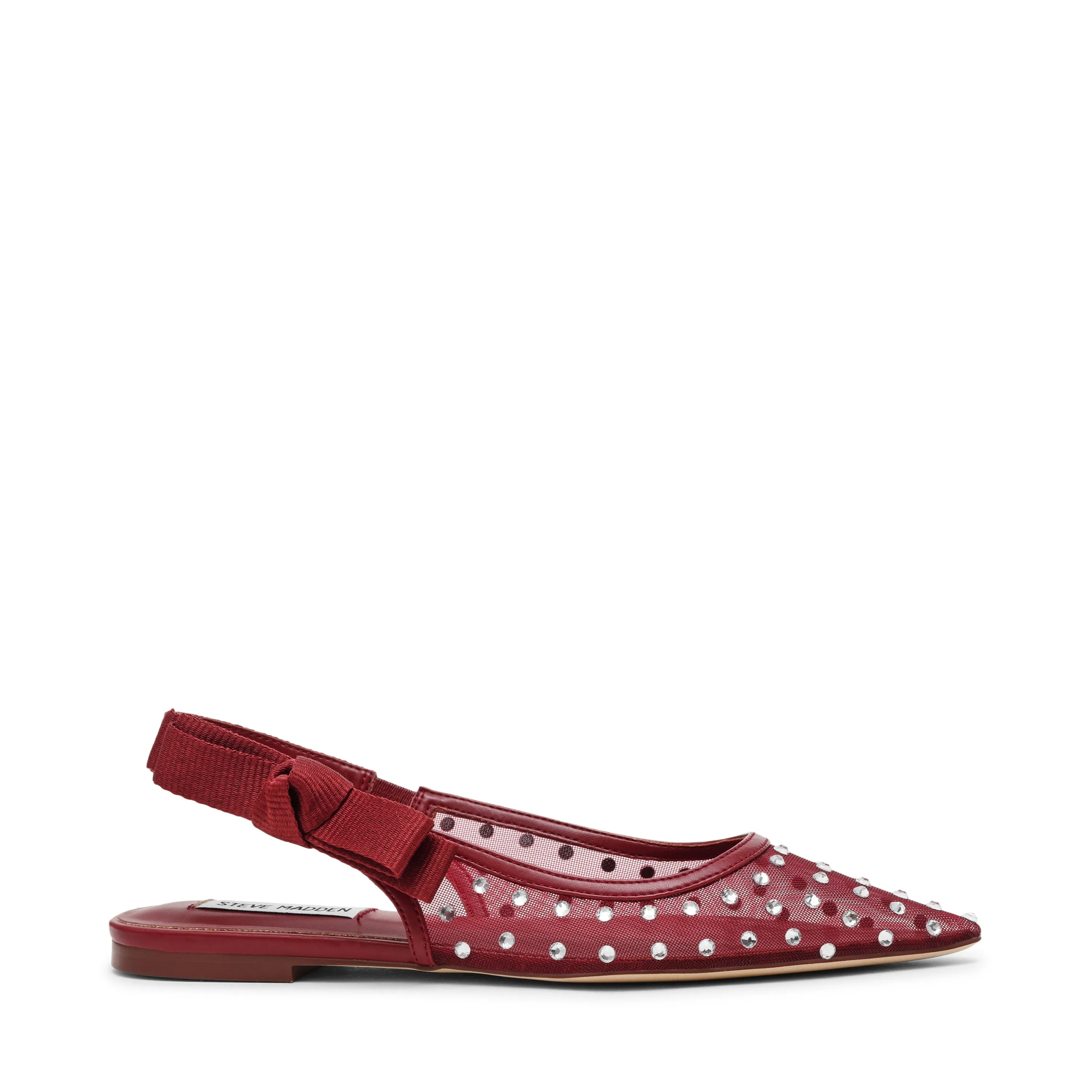 Sporty Flats Shoes OLYVIA-R CHERRY RED FLAT SANDALS