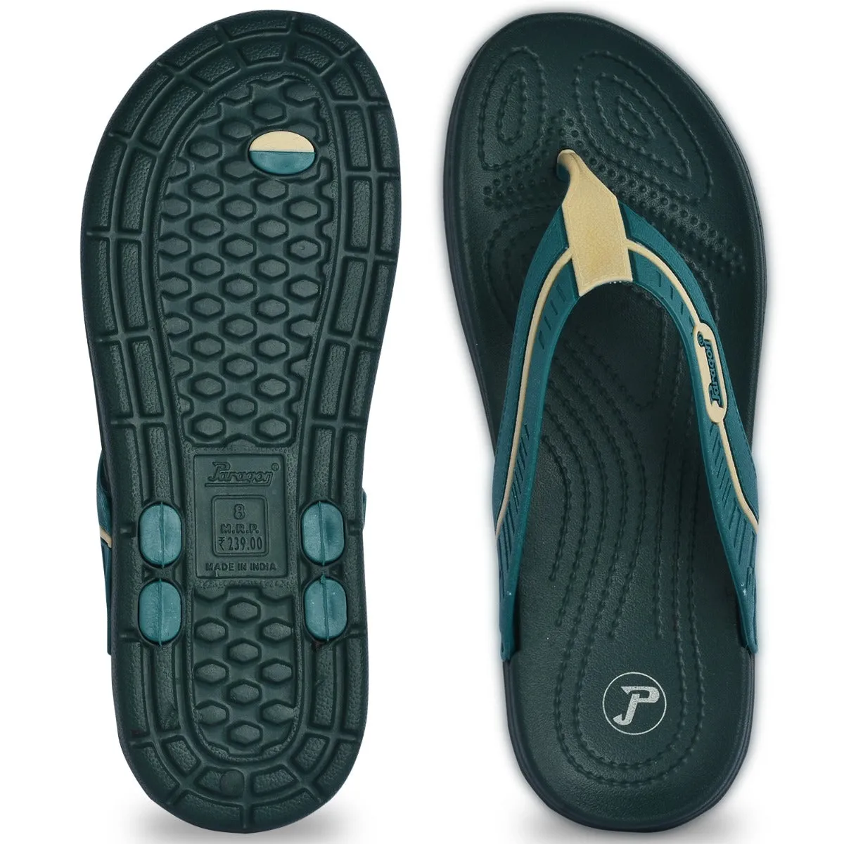 Paragon EVK3410G Men Stylish Lightweight Flipflops | Casual & Comfortable Daily-wear Slippers for Indoor & Outdoor | For Everyday Use Nautica Flip Flops