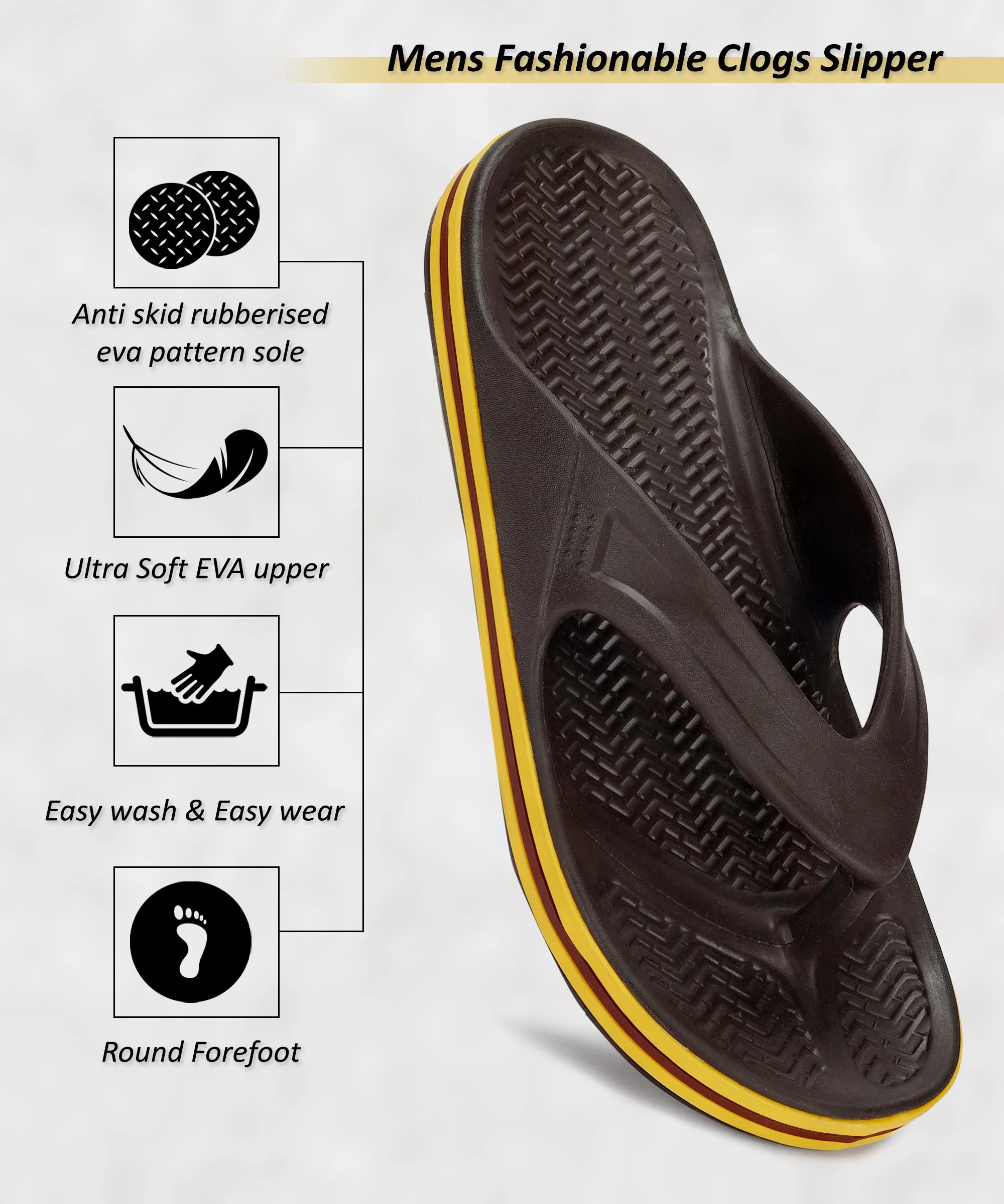 Paragon EVK3414G Men Slippers | Lightweight Flipflops for Indoor & Outdoor | Casual & Comfortable | For Everyday Use Flip Flops Electronics