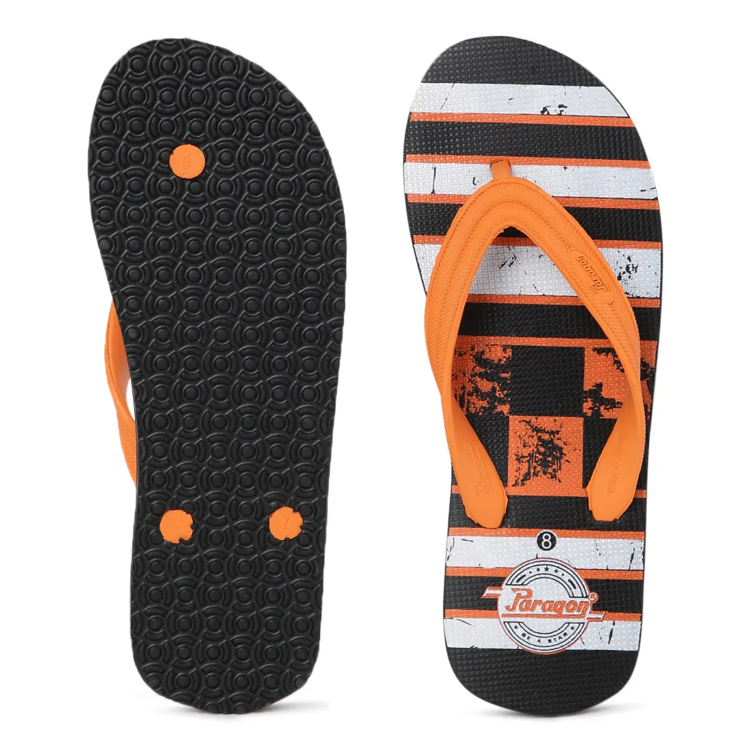 Paragon  HWK3703G Men Stylish Lightweight Flipflops | Casual & Comfortable Daily-wear Slippers for Indoor & Outdoor | For Everyday Use Flip Flops Size Chart