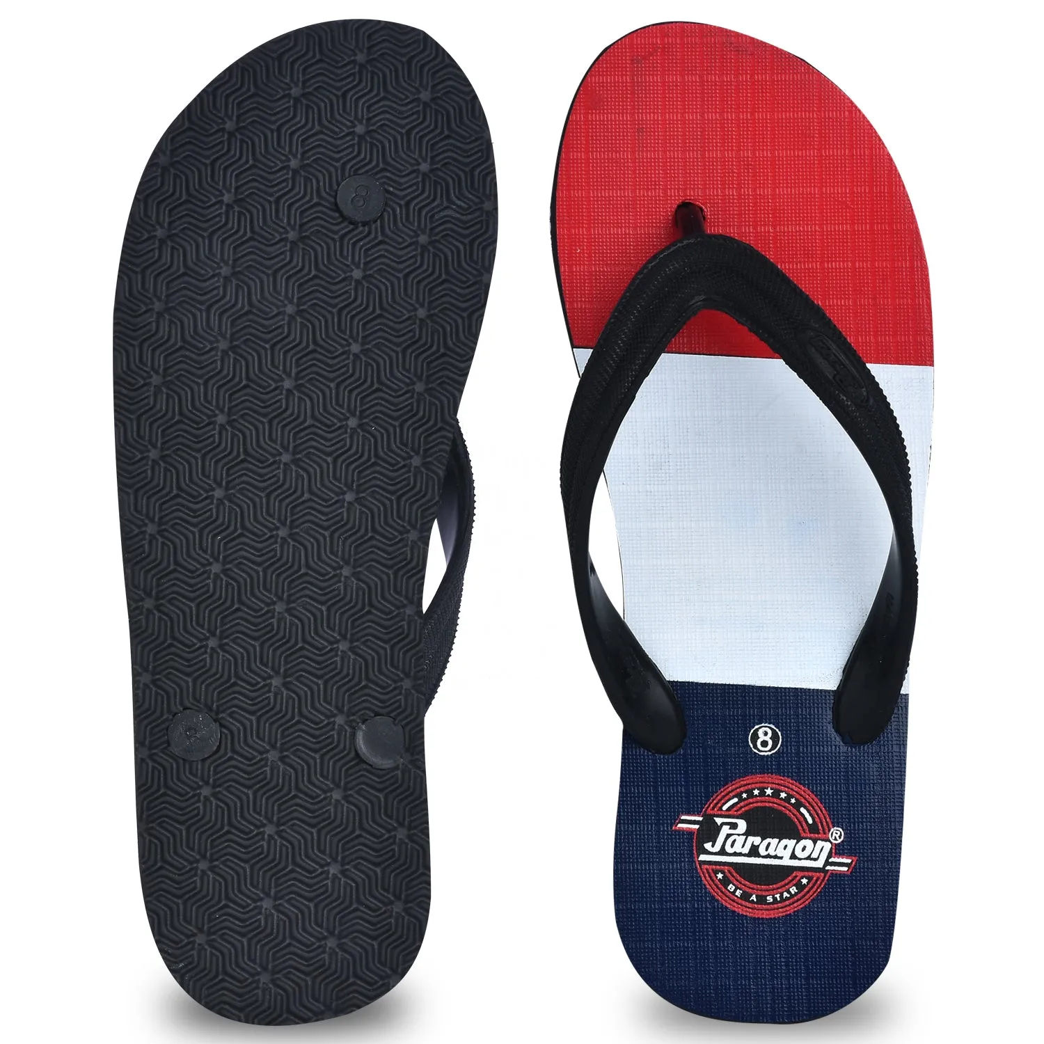 Paragon  HWK3717G Men Stylish Lightweight Flipflops | Casual & Comfortable Daily-wear Slippers for Indoor & Outdoor | For Everyday Use Velcro Flip Flops