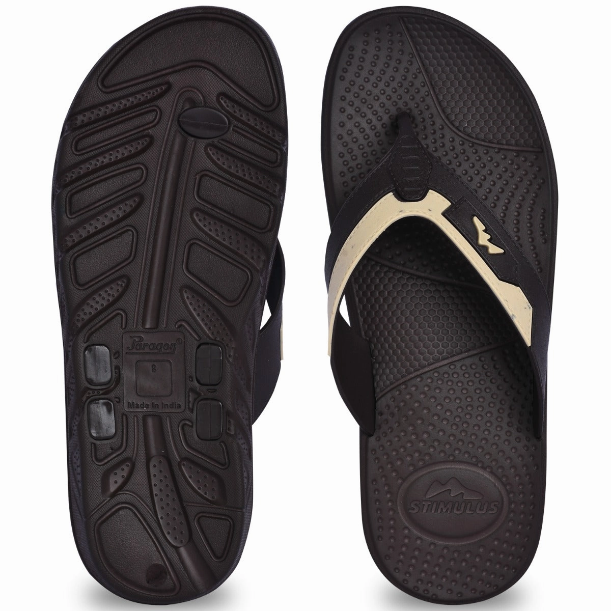 Paragon EVK3406G Men Stylish Lightweight Flipflops | Casual & Comfortable Daily-wear Slippers for Indoor & Outdoor | For Everyday Use Ladies Heeled Flip Flops