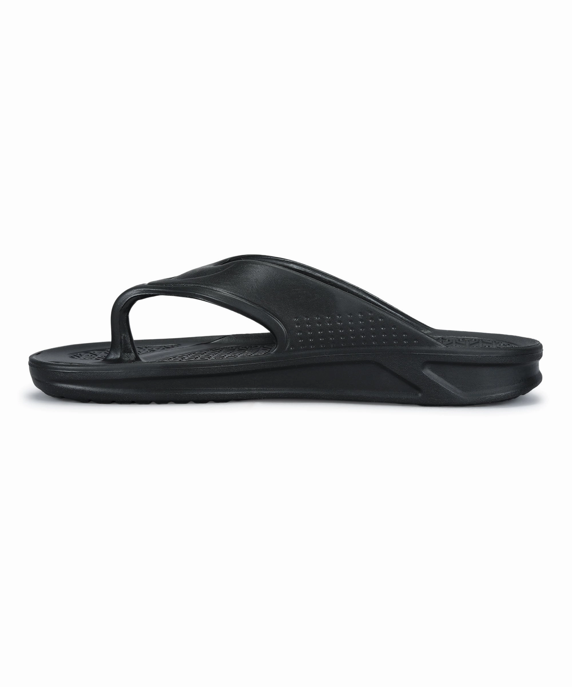 Paragon Men's Black Slippers | Comfortable Everyday Use Slippers Flip Flops Sizing