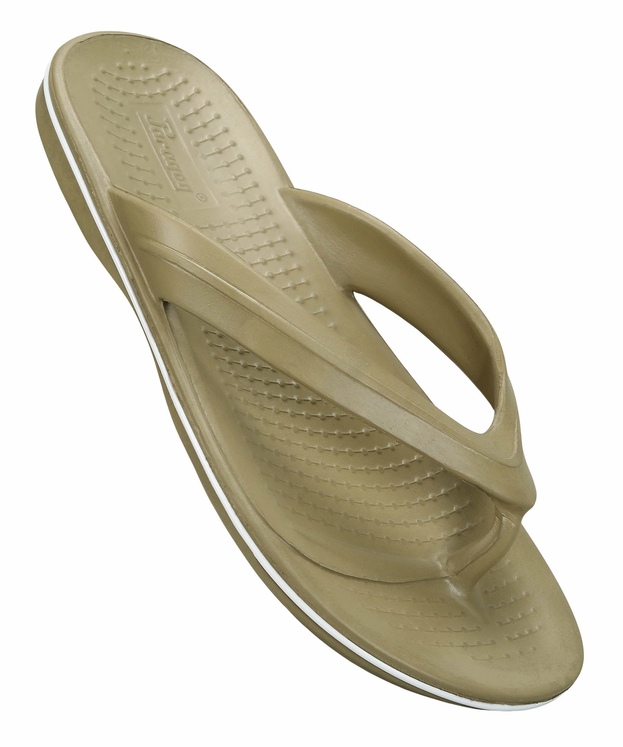 Paragon Men's Lightweight Beige Flip Flops for Everyday Use Flip Flops For Shower