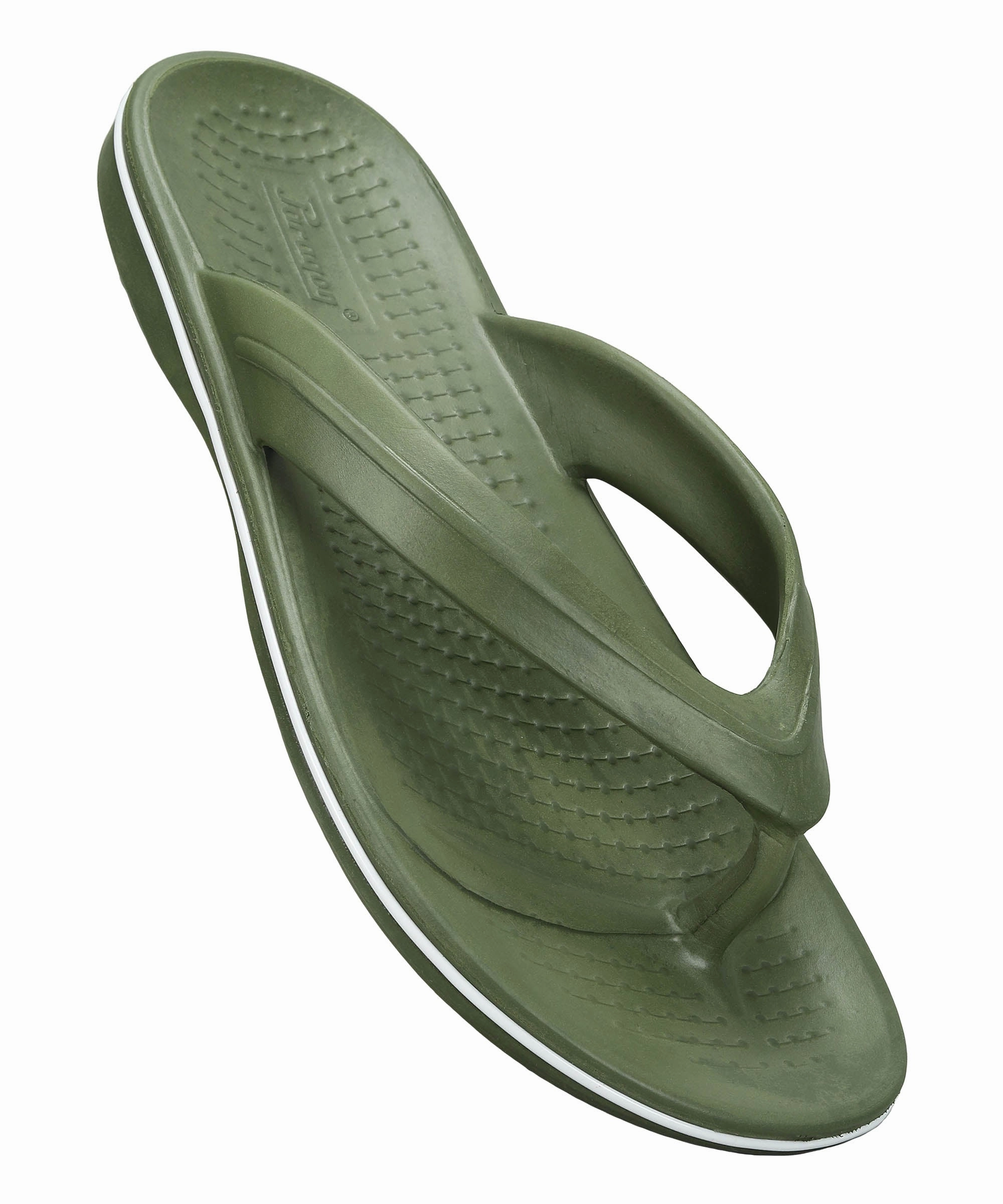 Oncai Flip Flops Paragon Men's Lightweight Olive Green Flip Flops for Everyday Use