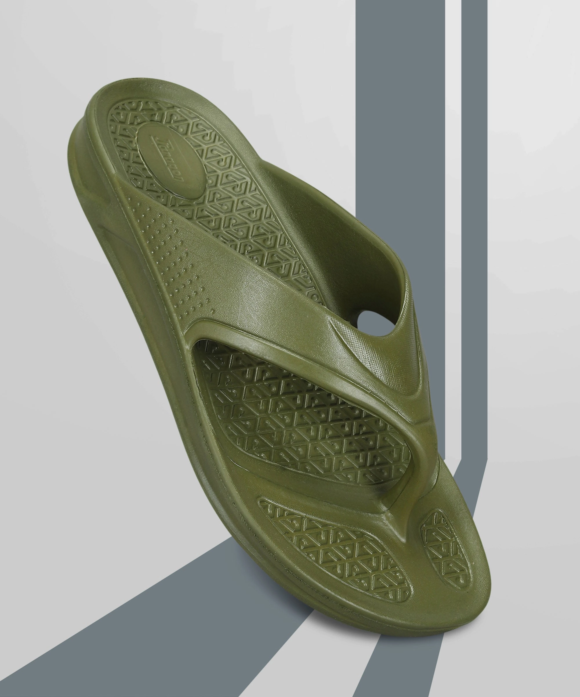 Interchangeable Strap Flip Flops Paragon Men's Olive Green Slippers | Comfortable Everyday Use Slippers