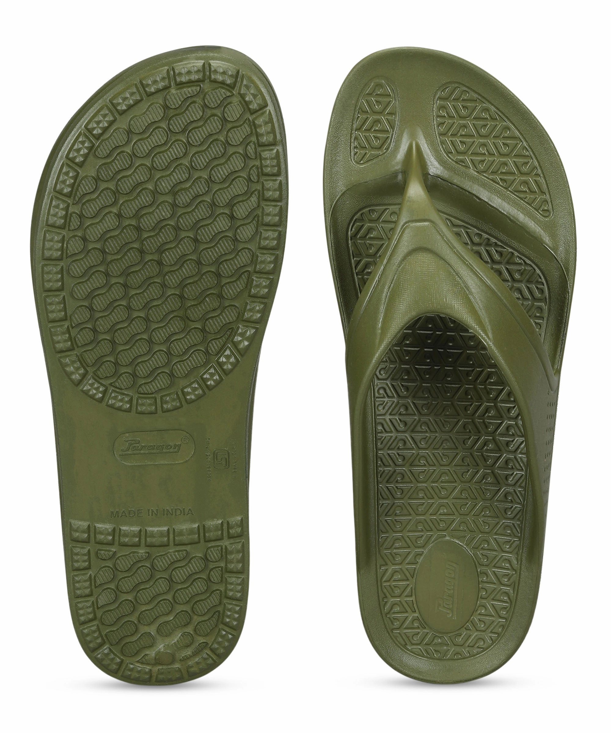 Best Way To Clean Rubber Flip Flops Paragon Men's Olive Green Slippers | Comfortable Everyday Use Slippers