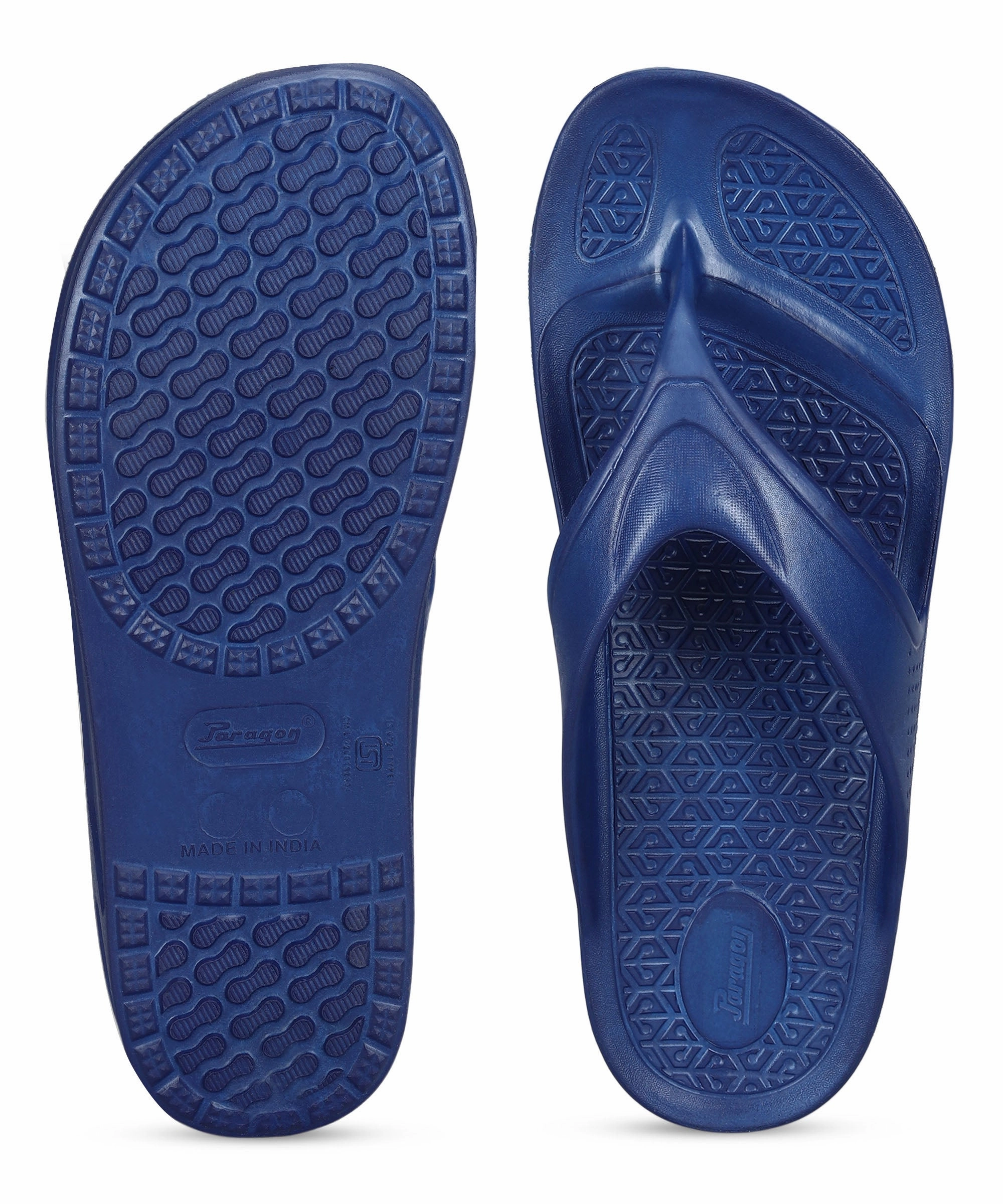 Paragon Men's Pastel Blue Slippers | Comfortable Everyday Use Slippers Flip Flops With Diamante