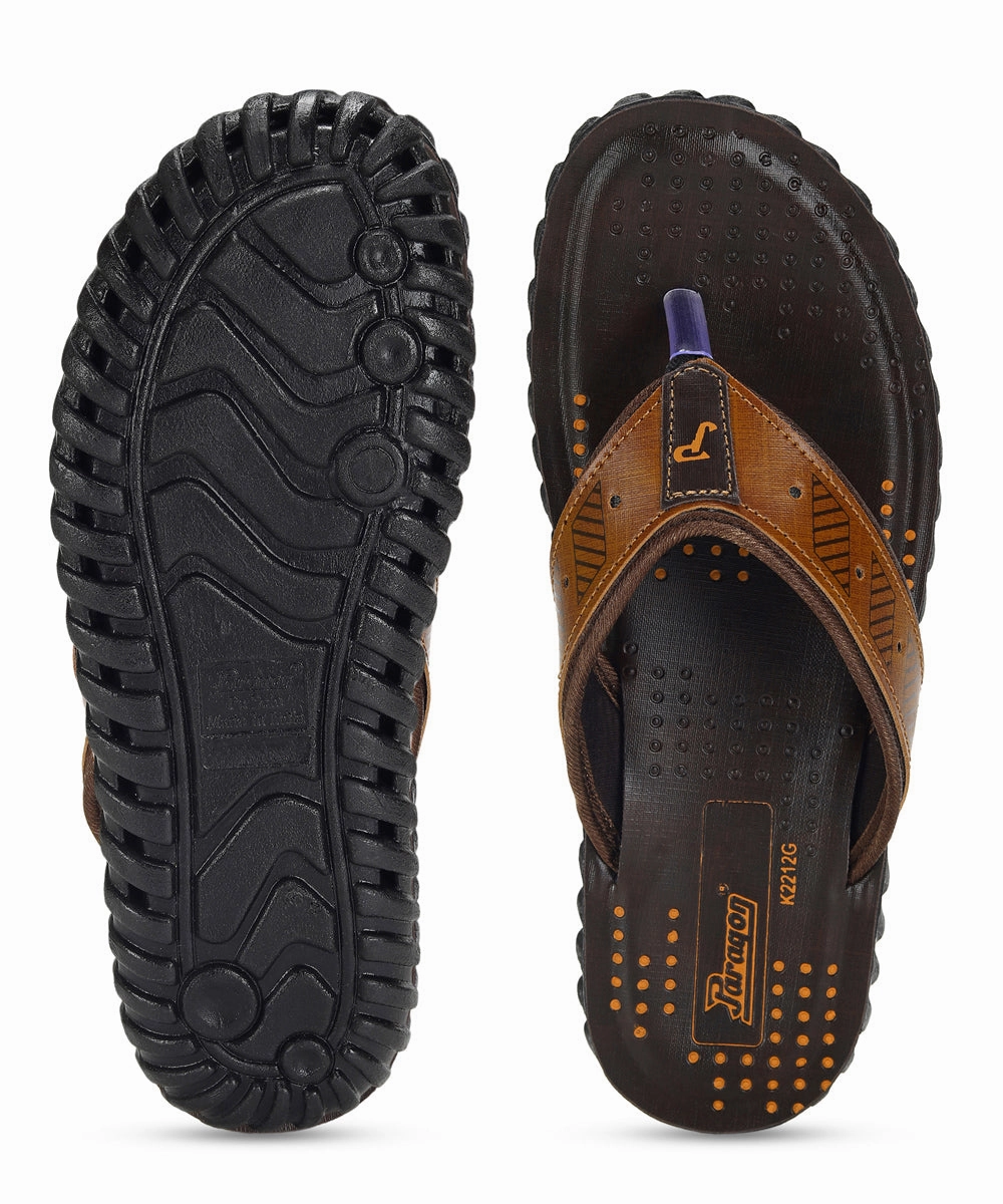 Paragon  PUK2212G Men Stylish Sandals | Comfortable Sandals for Daily Outdoor Use | Casual Formal Sandals with Cushioned Soles Lilly Flip Flops