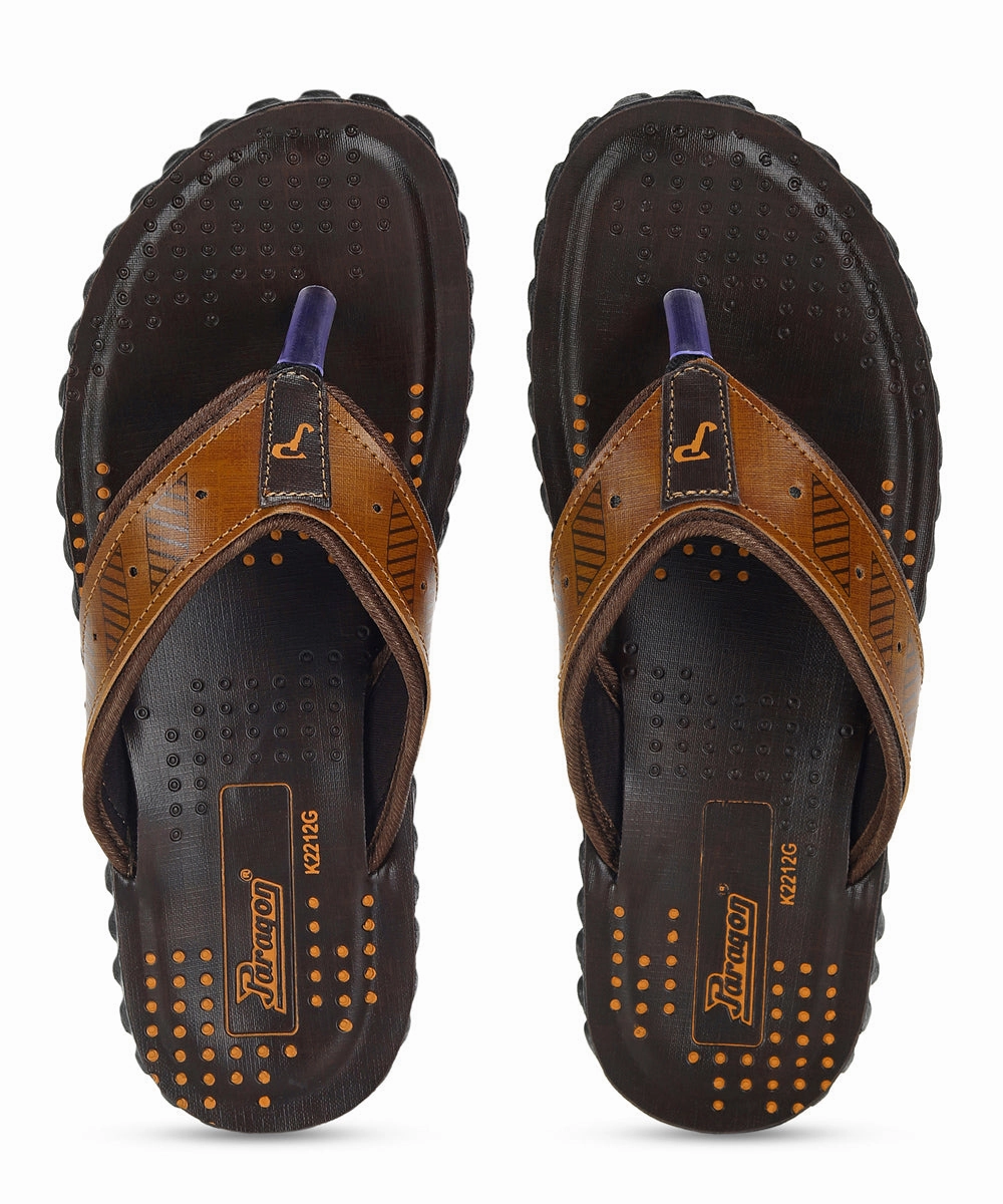 Paragon  PUK2212G Men Stylish Sandals | Comfortable Sandals for Daily Outdoor Use | Casual Formal Sandals with Cushioned Soles Open Flip Flops