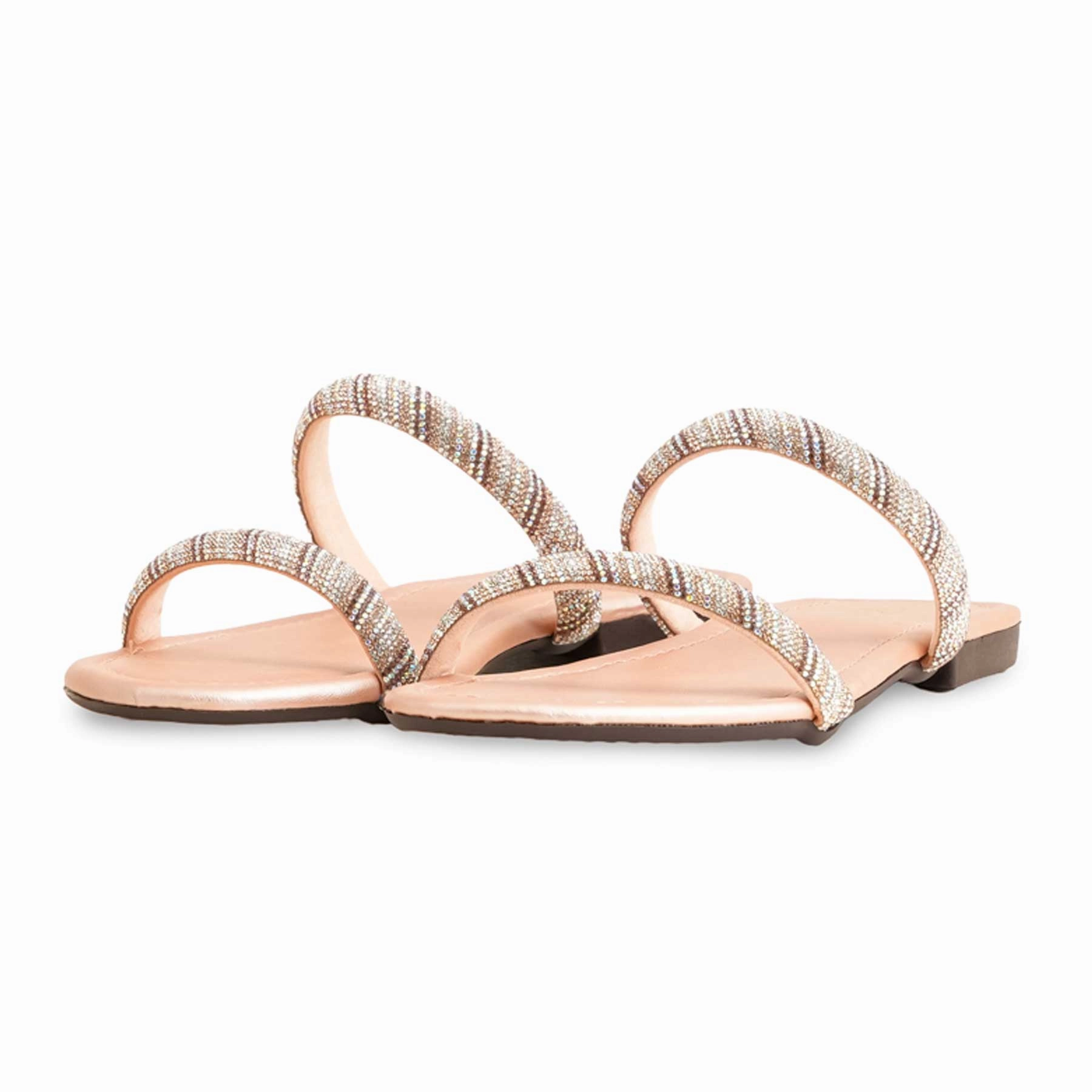 Slip On Shoes Casual Peach Casual Women Slipper CL2004