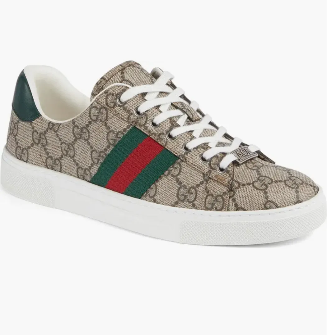 Pre-Order GUCCI Swarovski Womens Ace Sneaker Adidas Leather Shoe