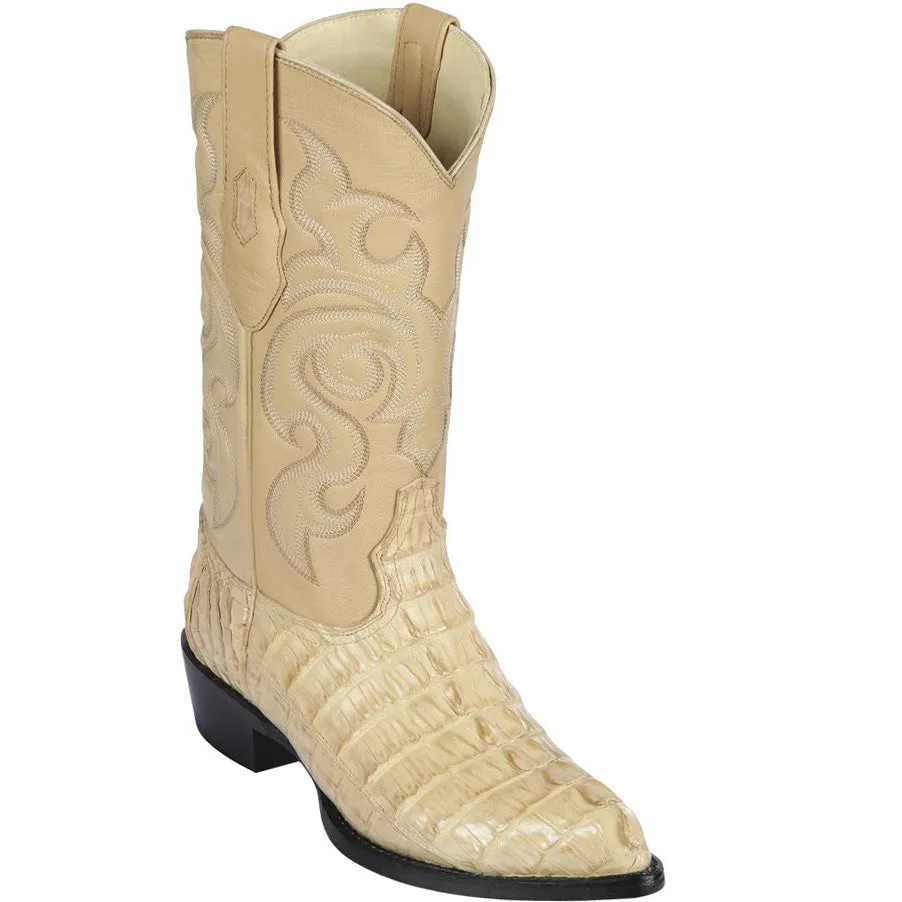Caiman Tail Cowboy Boots J-Toe Tassel Boots