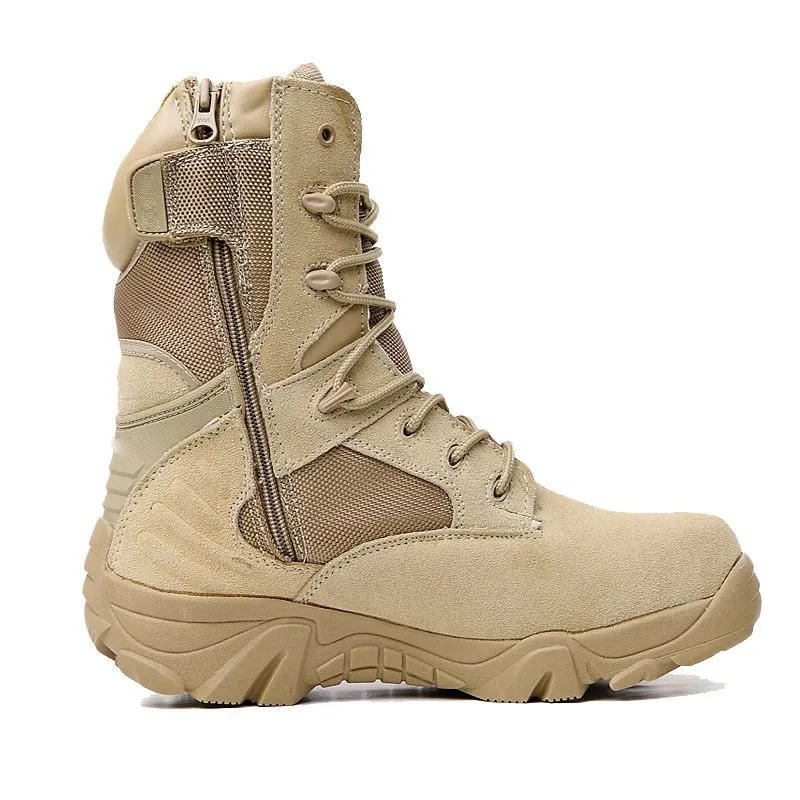 Medical Boots Military Tactical Mens Boots Special Force Leather Waterproof Desert Combat Ankle Boot Army Work Shoes Plus Size 39-47