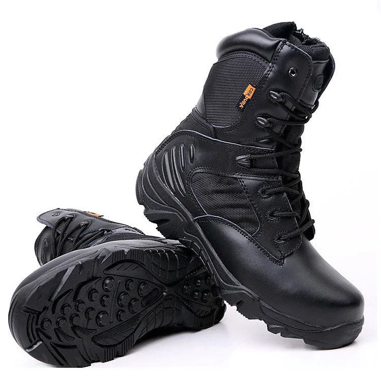 Boots Unlimited Military Tactical Mens Boots Special Force Leather Waterproof Desert Combat Ankle Boot Army Work Shoes Plus Size 39-47