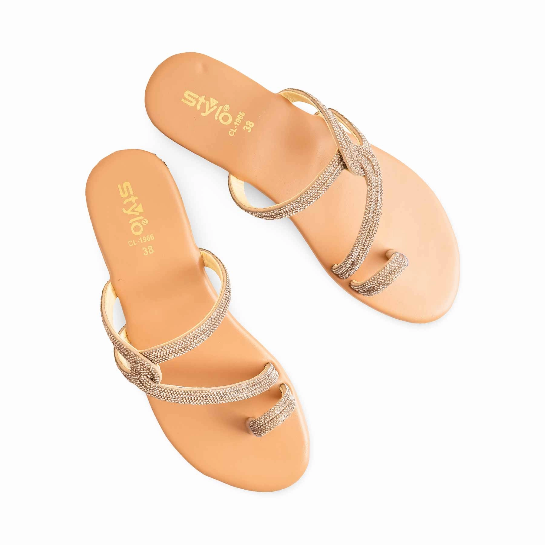 Colorado Casual Shoes Golden Casual Chappal For Women CL1966