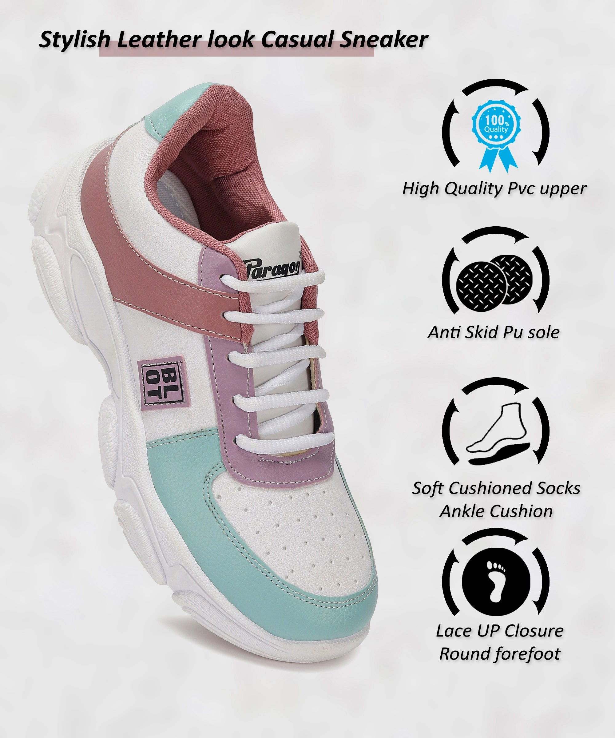 Paragon K1021L Women Casual Shoes | Sleek & Stylish | Latest Trend | Casual & Comfortable | For Daily Wear Casual Shoes With Soles