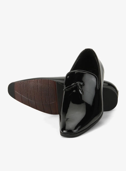 San Frissco Men Black Formal Shoes Salvador Dali Espadrilles
