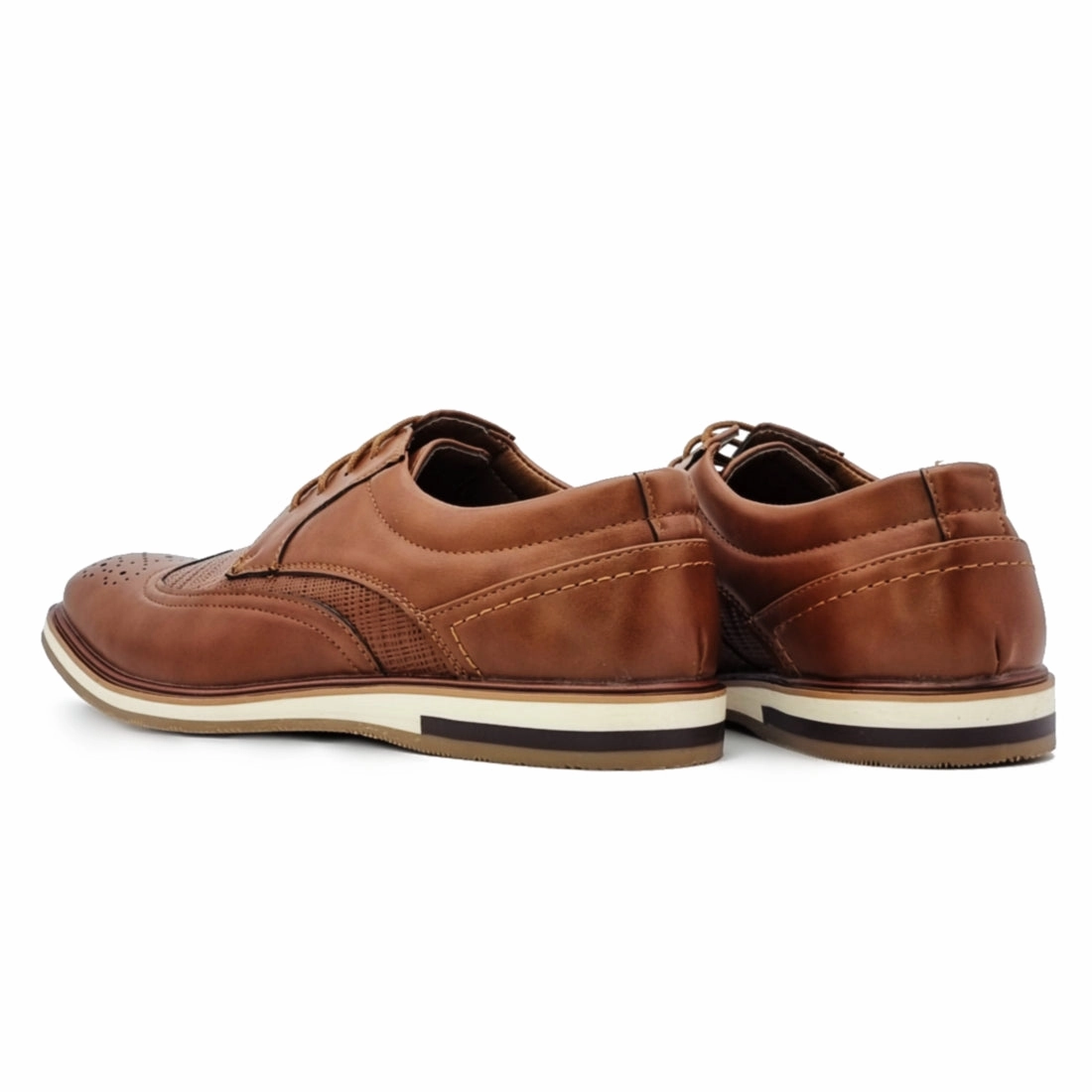 Perforated Vamp Lace Up Casual Shoes P-6000 Casual Shoes