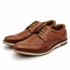 High Quality Casual Shoes Perforated Vamp Lace Up Casual Shoes