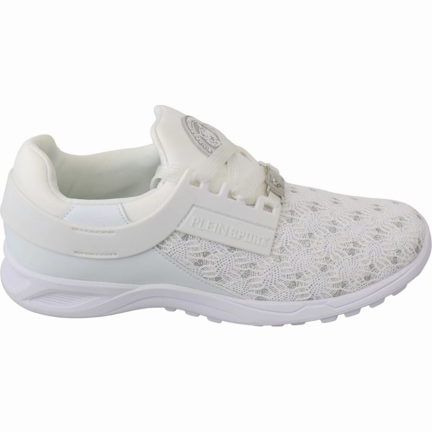 Philipp Plein White Polyester Casual Sneakers Shoes Casual Attire Shoes