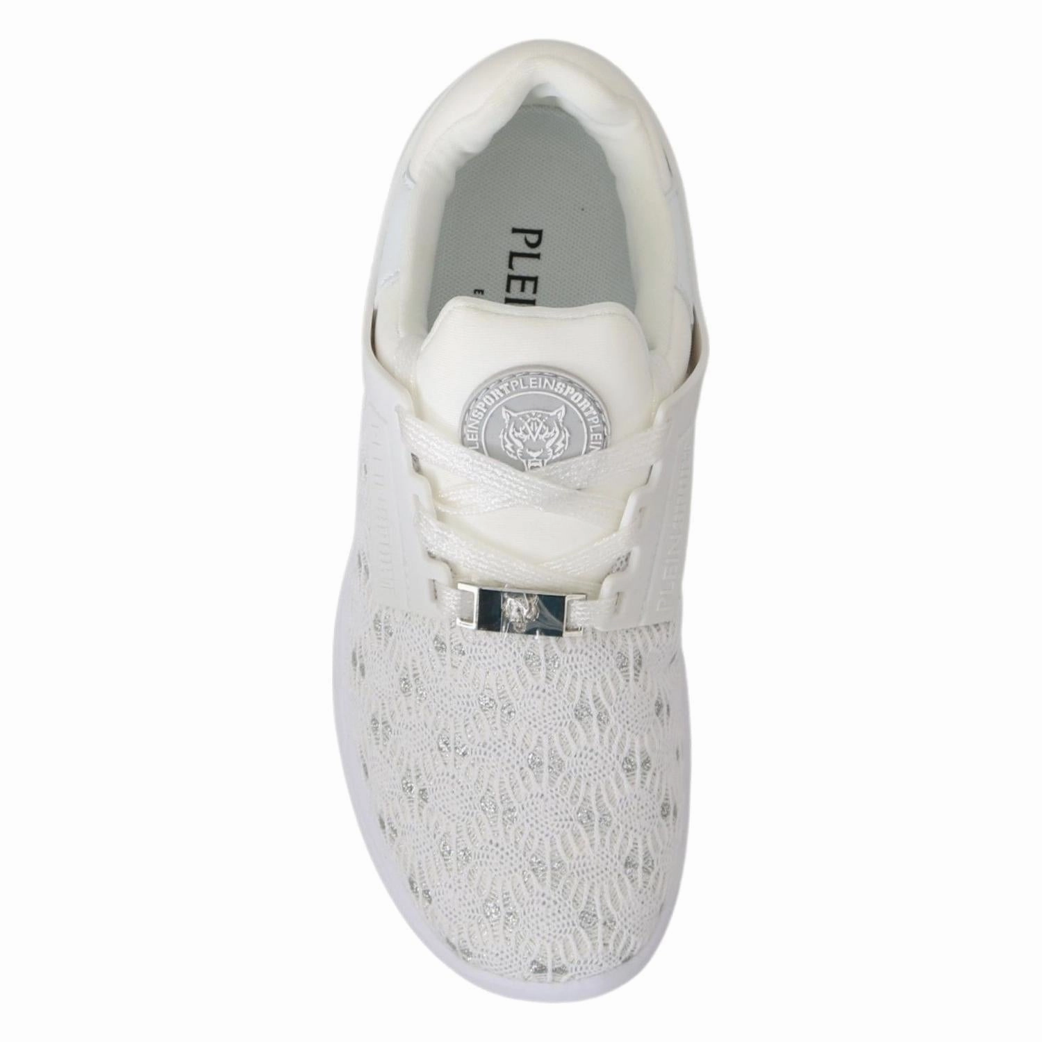 Riding Casual Shoes Philipp Plein White Polyester Casual Sneakers Shoes