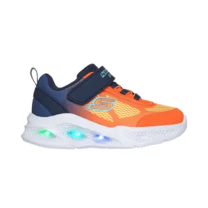 Skechers Meteor Lights Big Kids Navy Orange Running Sneakers Eureka Walking Shoe Walking