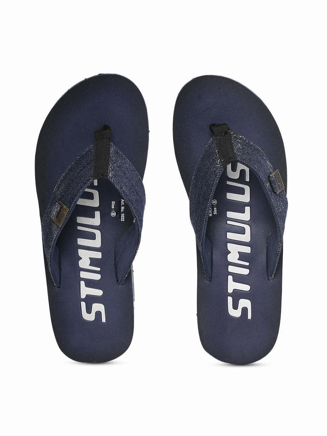 Men's Stimulus Blue Flip Flops White Flip Flops Bulk