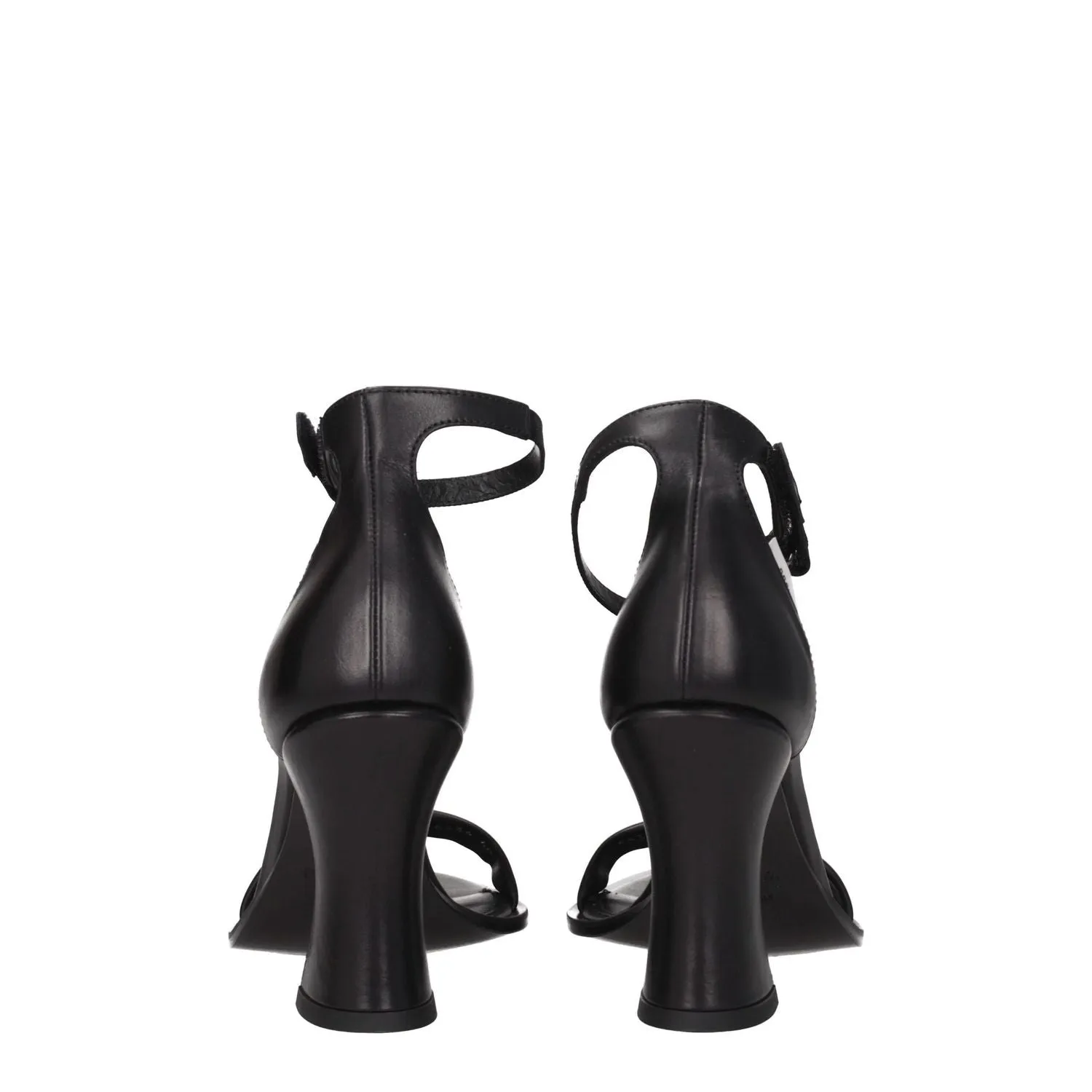 Flat Glitter Shoes Premiata Black Leather Flat Sandals