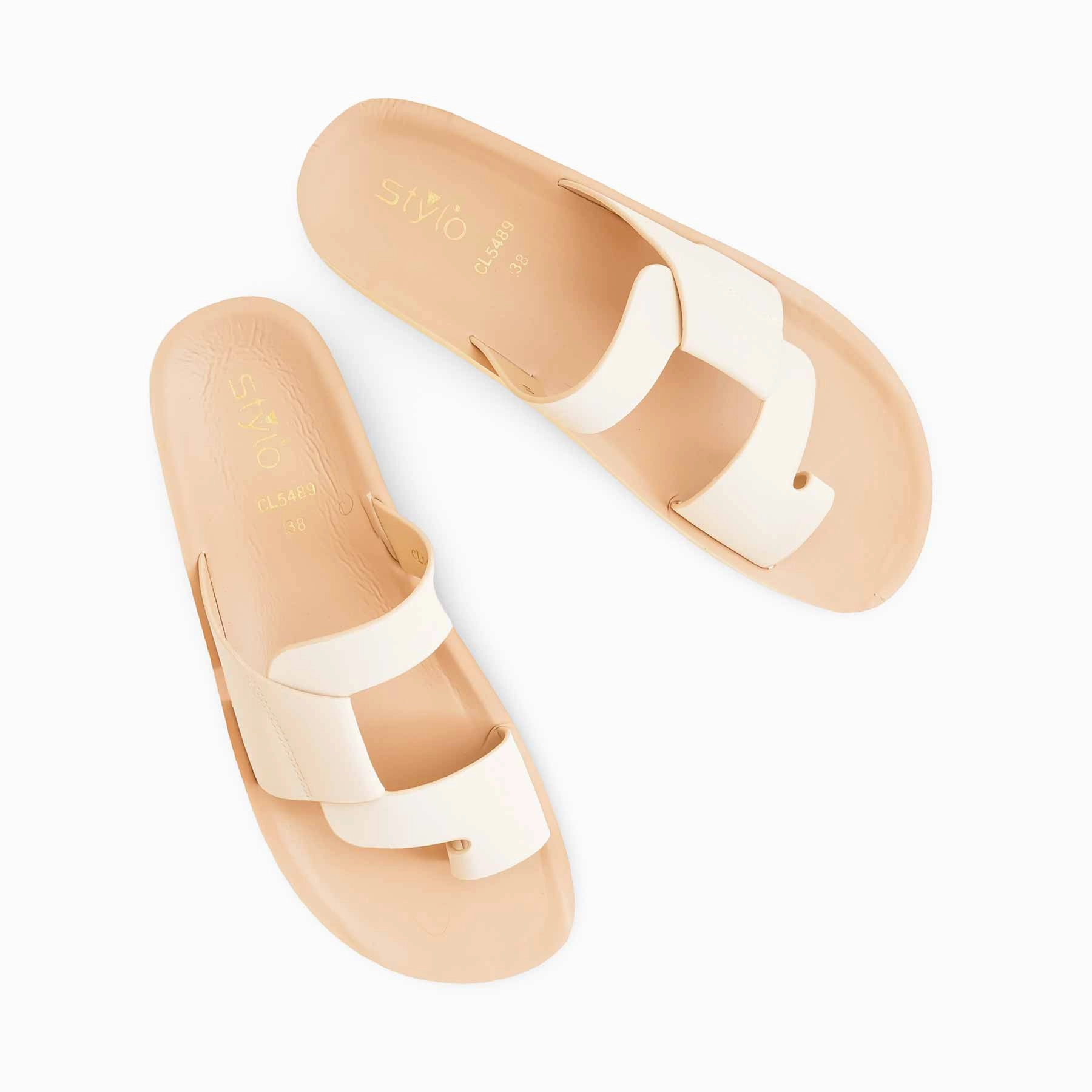 Beige Casual Women Softy CL5489 Big Size Casual Shoes