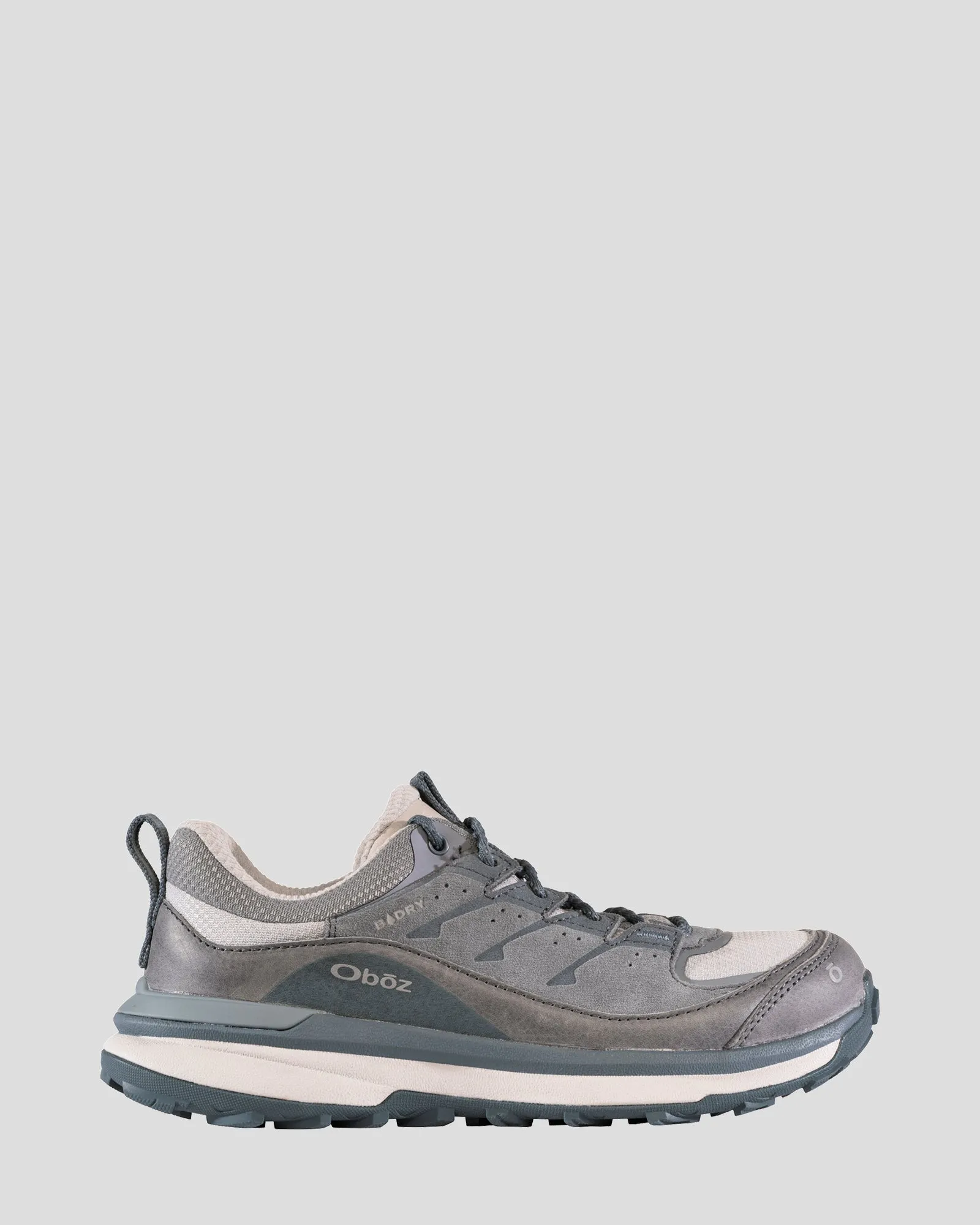 Women's Oboz Hyalite Low B-DRY Shoes - Gray Owl Juniper 2 Running Shoe