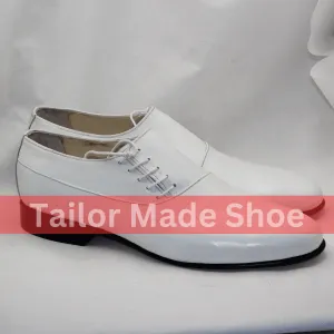 Classic White Formal Lace-Up Shoes for Special Occasions Classic Mens White Formal Shoes  Premium Quality Leather Equine Splint Boots