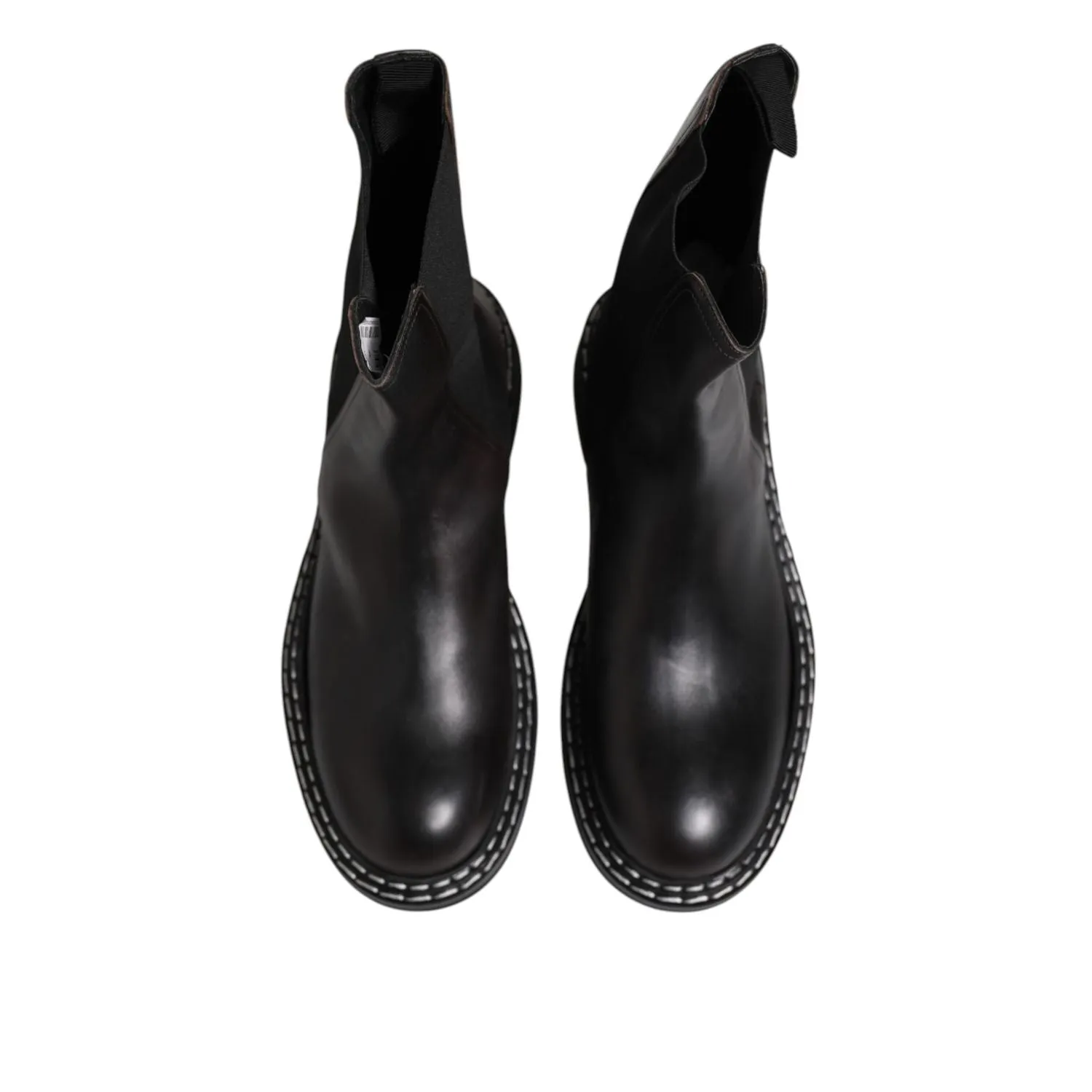 Best Cardio Shoes For Feet Dolce & Gabbana Black Leather Mid Calf Boots Flats Shoes
