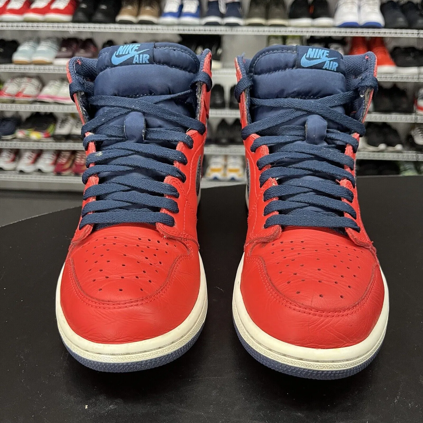 Nike Air Jordan 1 Retro OG High David Letterman 555088-606 Men's Size 10 Best Asics Shoes For Healthcare Workers