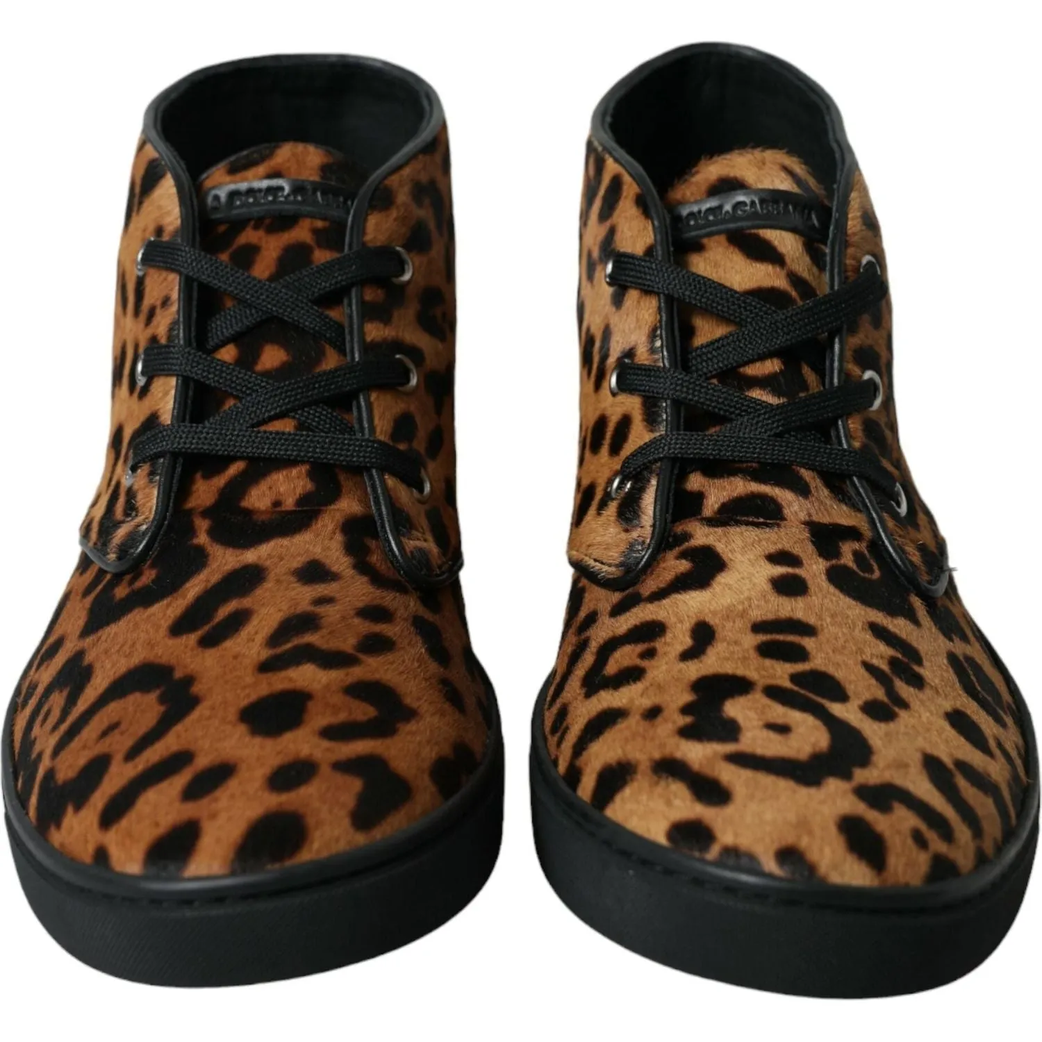 Flat Shoes Cause Foot Pain Dolce & Gabbana Brown Leopard Pony Hair Leather Sneakers Shoes